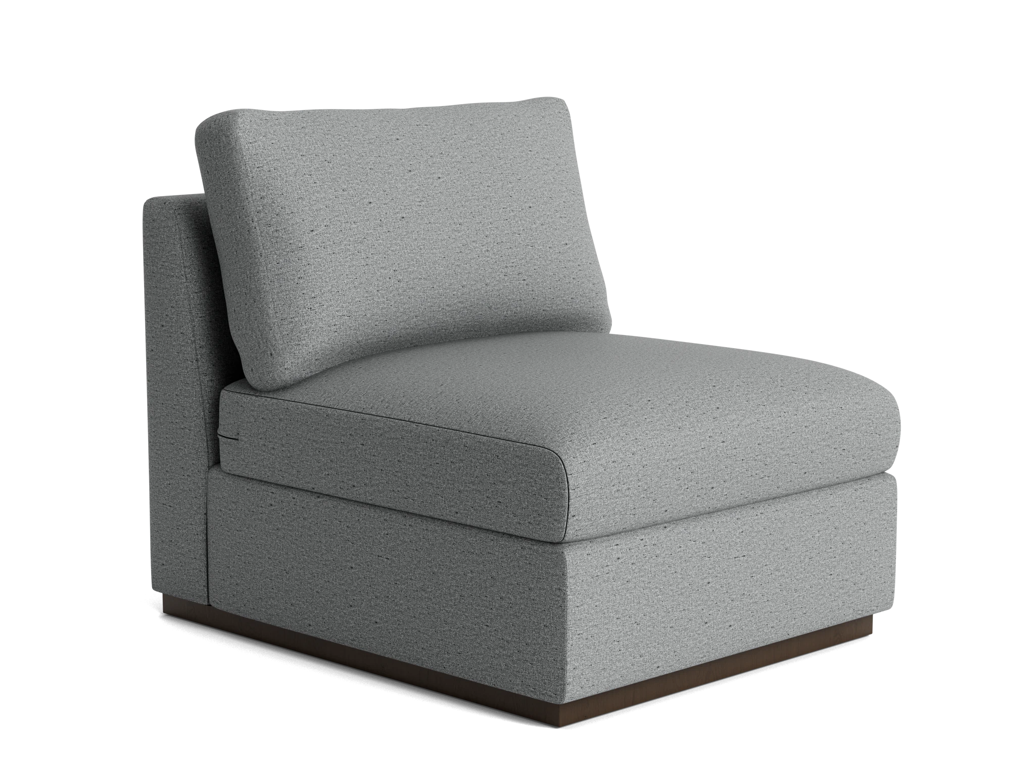 holt petite armless chair essence ash
