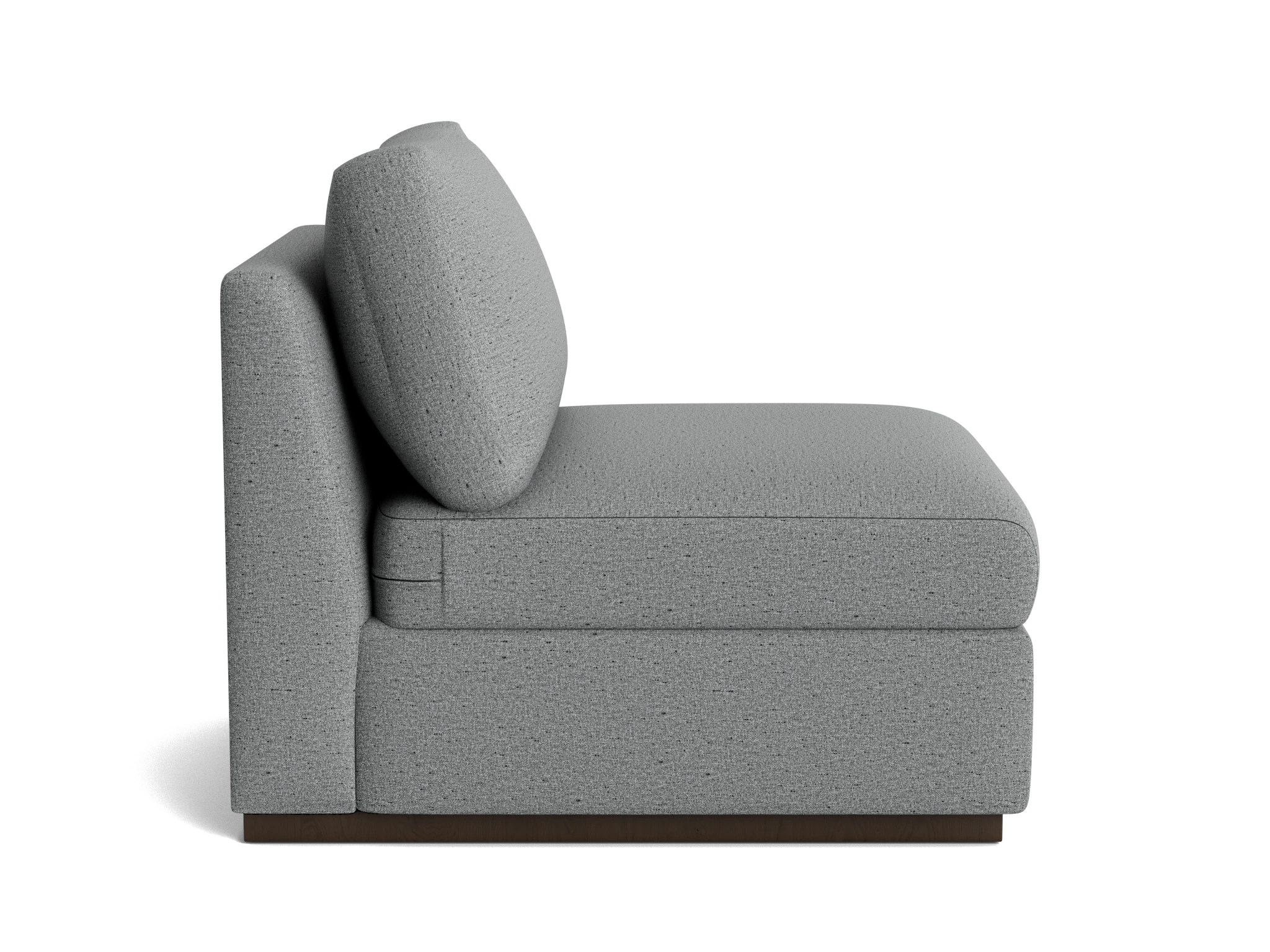 holt petite armless chair essence ash