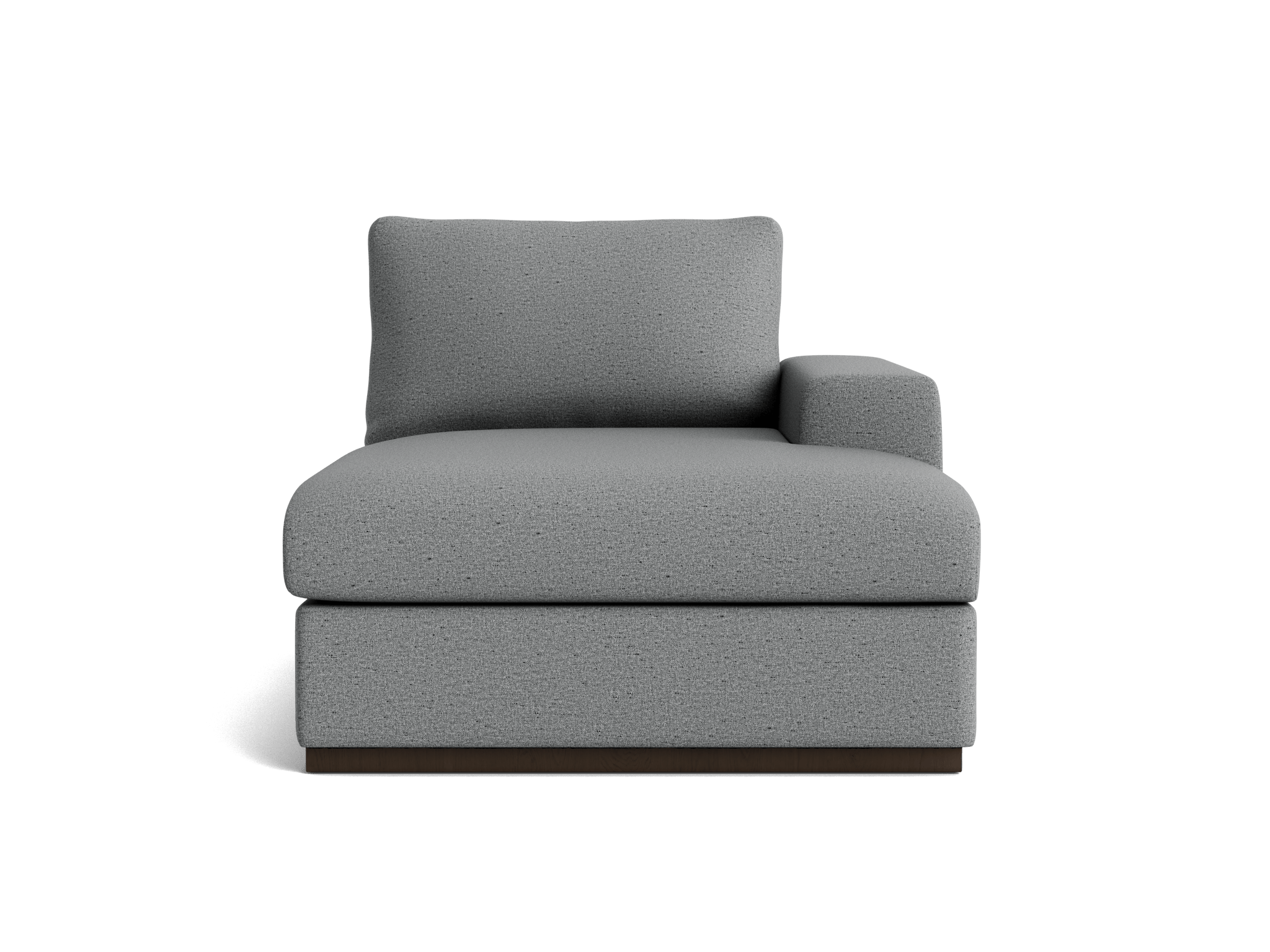 holt petite single arm chaise essence ash