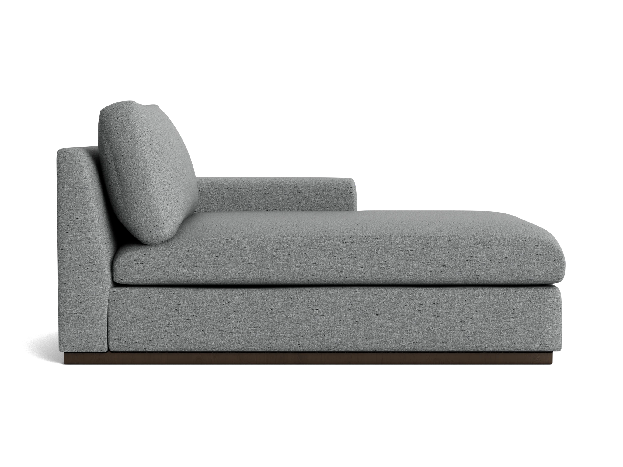 holt petite single arm chaise essence ash