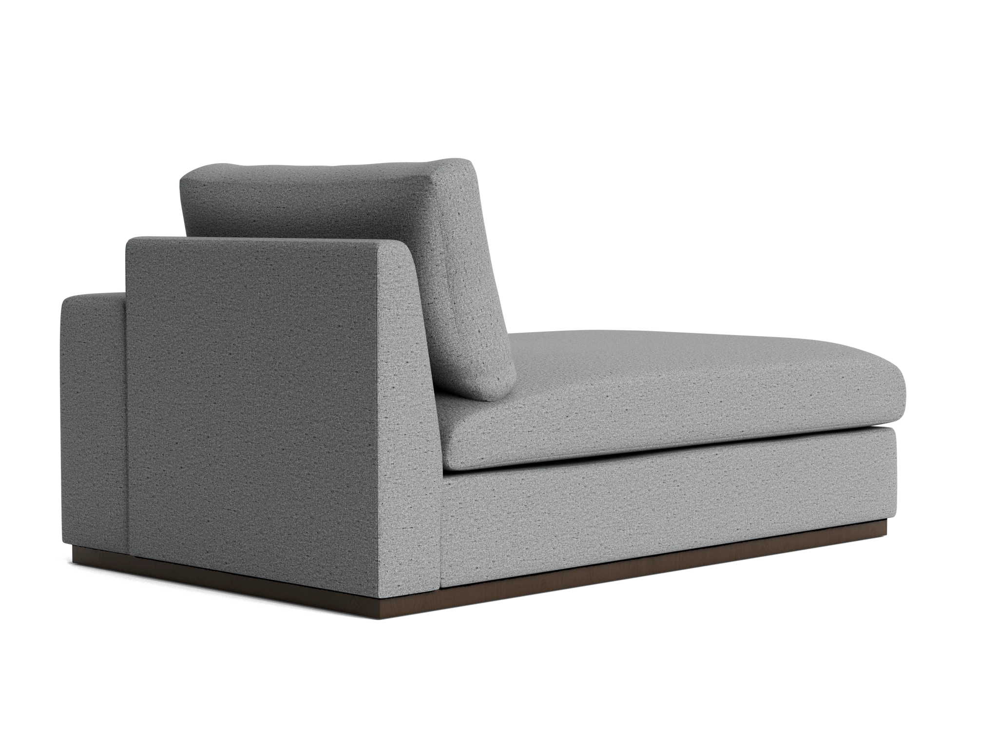 holt petite single arm chaise essence ash