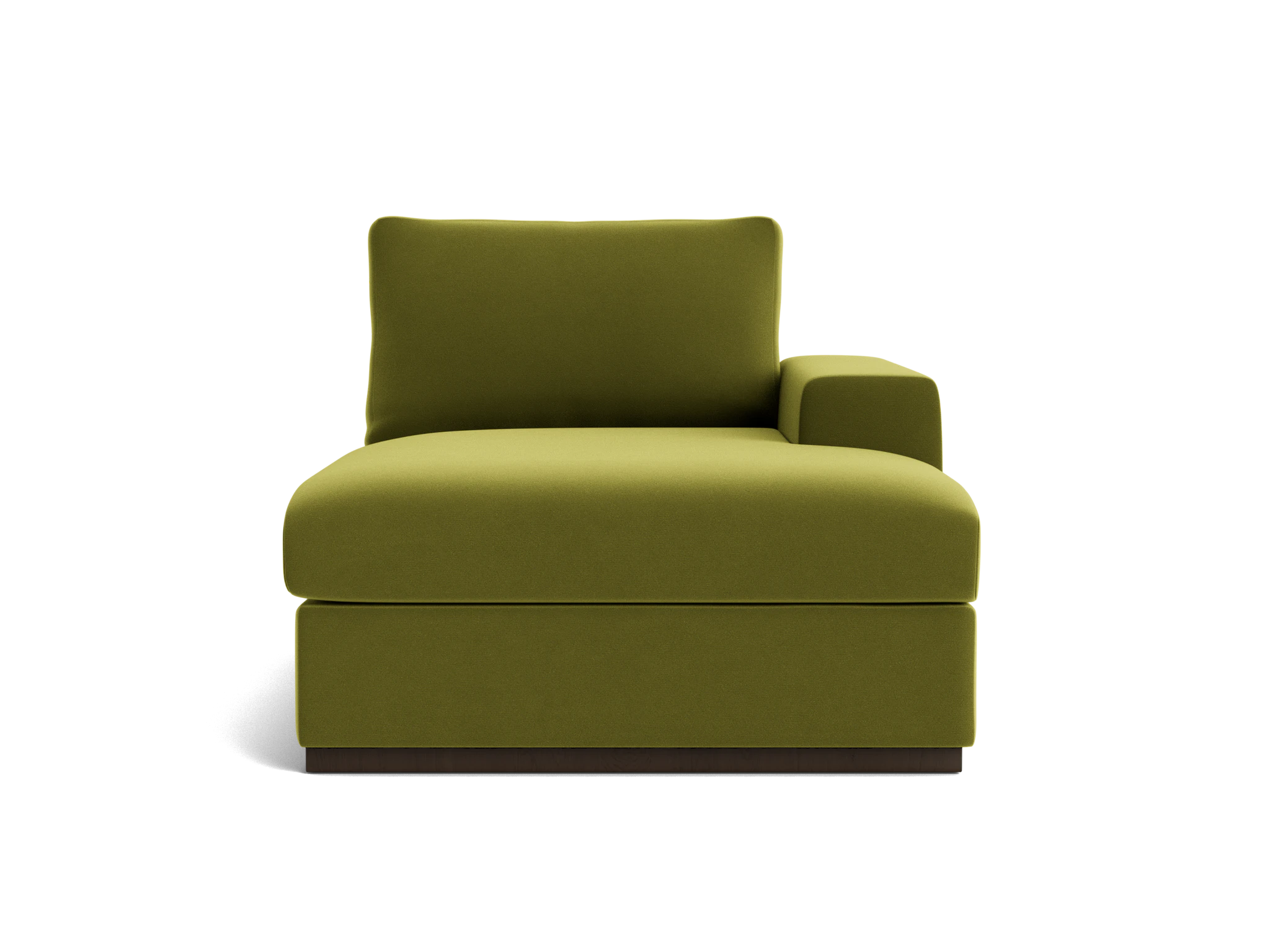 holt petite single arm chaise royale apple