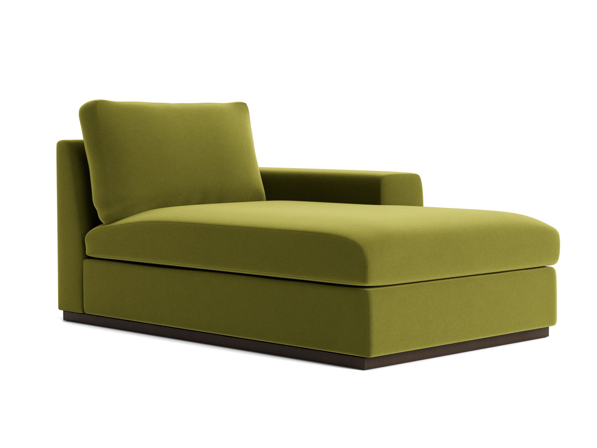 holt petite single arm chaise royale apple