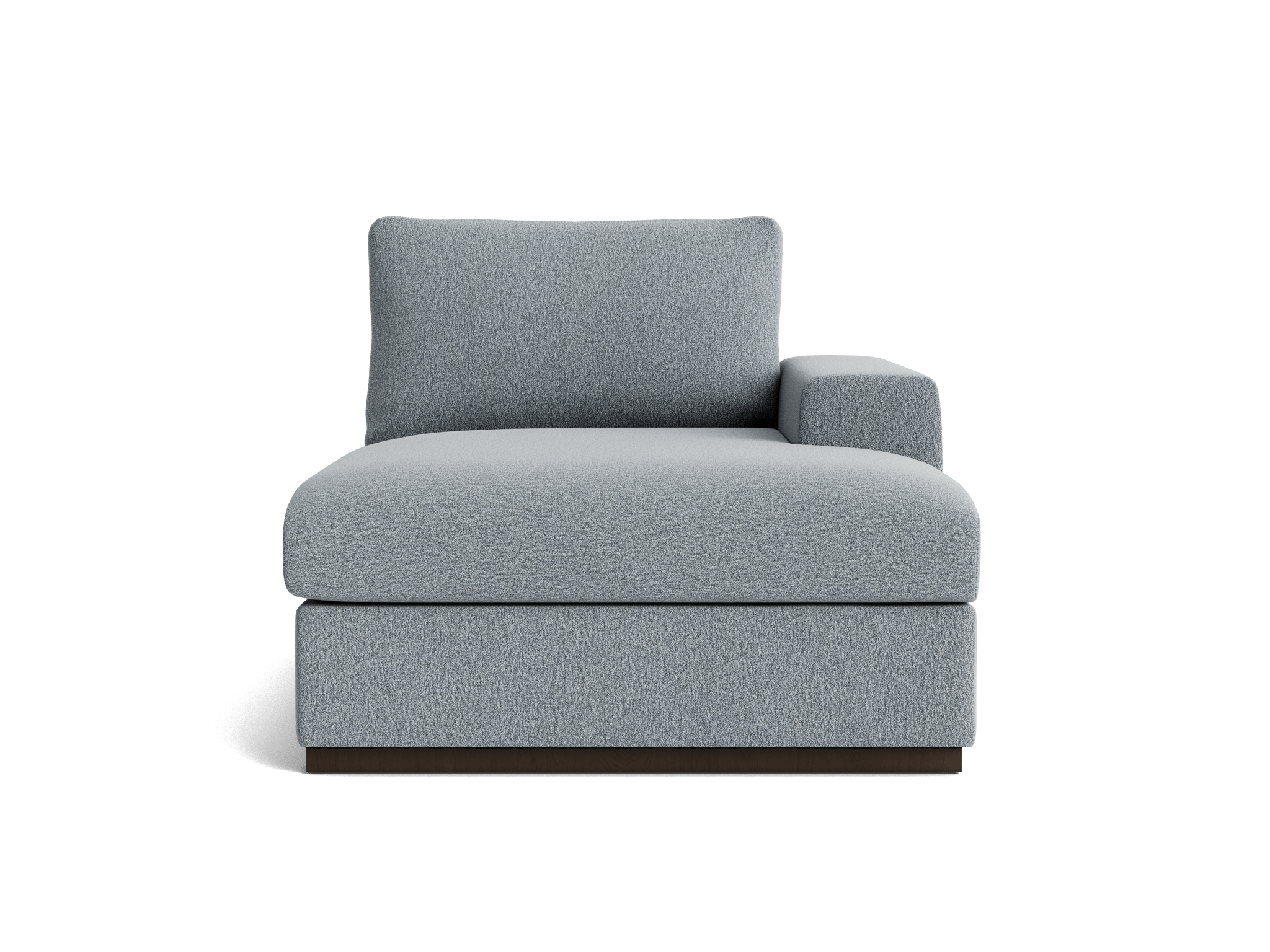 holt petite single arm chaise synergy pewter