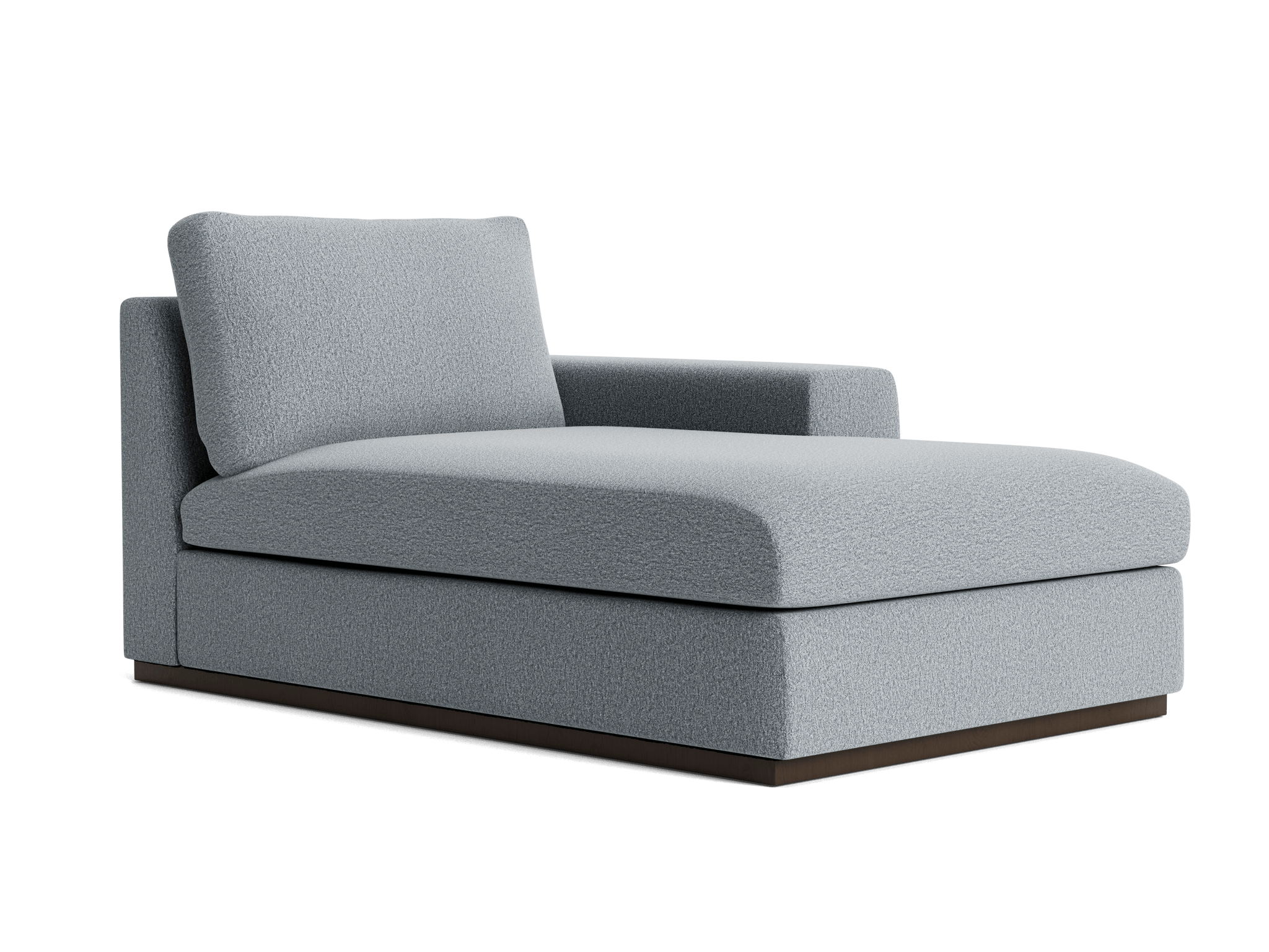 holt petite single arm chaise synergy pewter