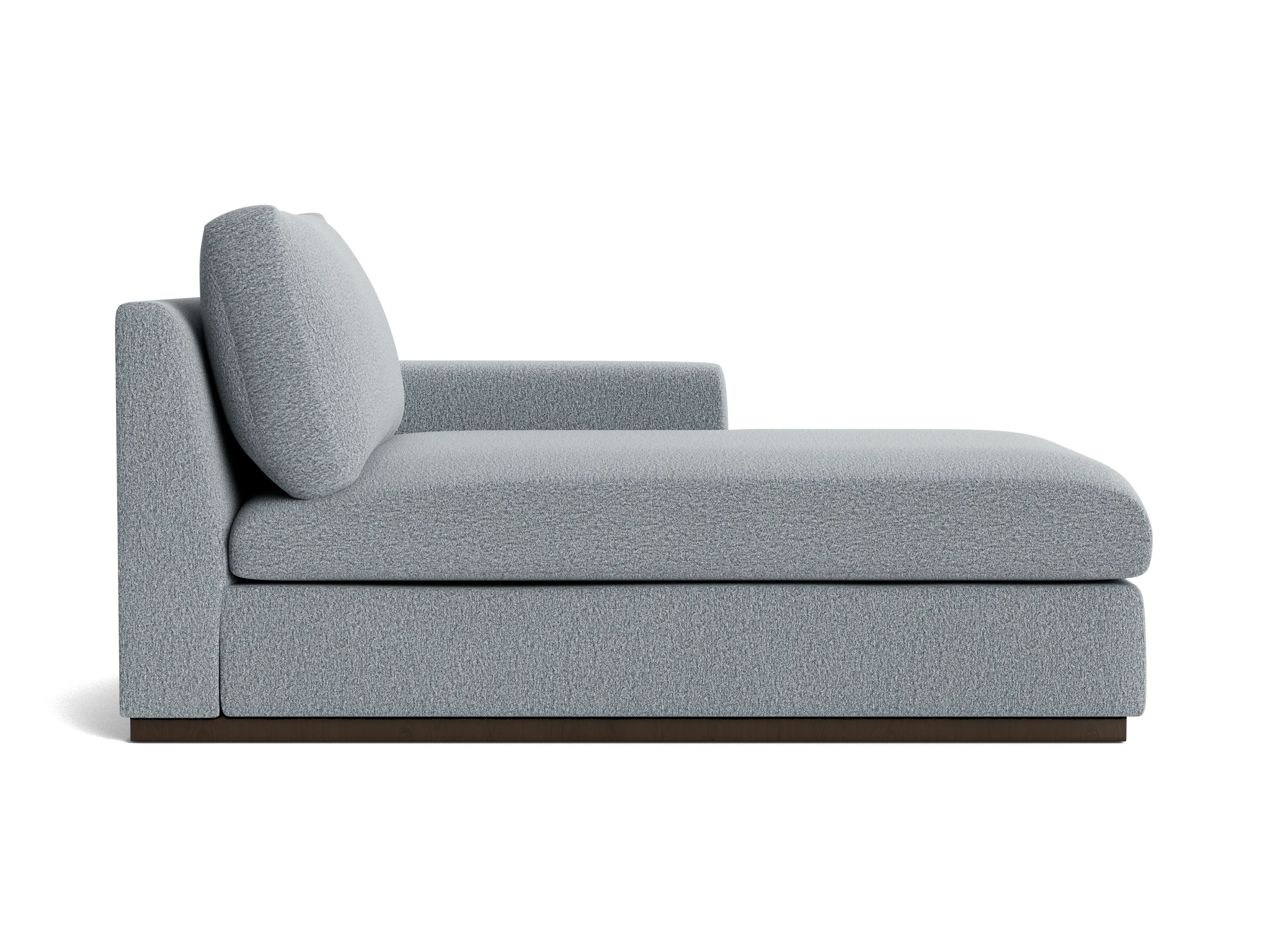 holt petite single arm chaise synergy pewter