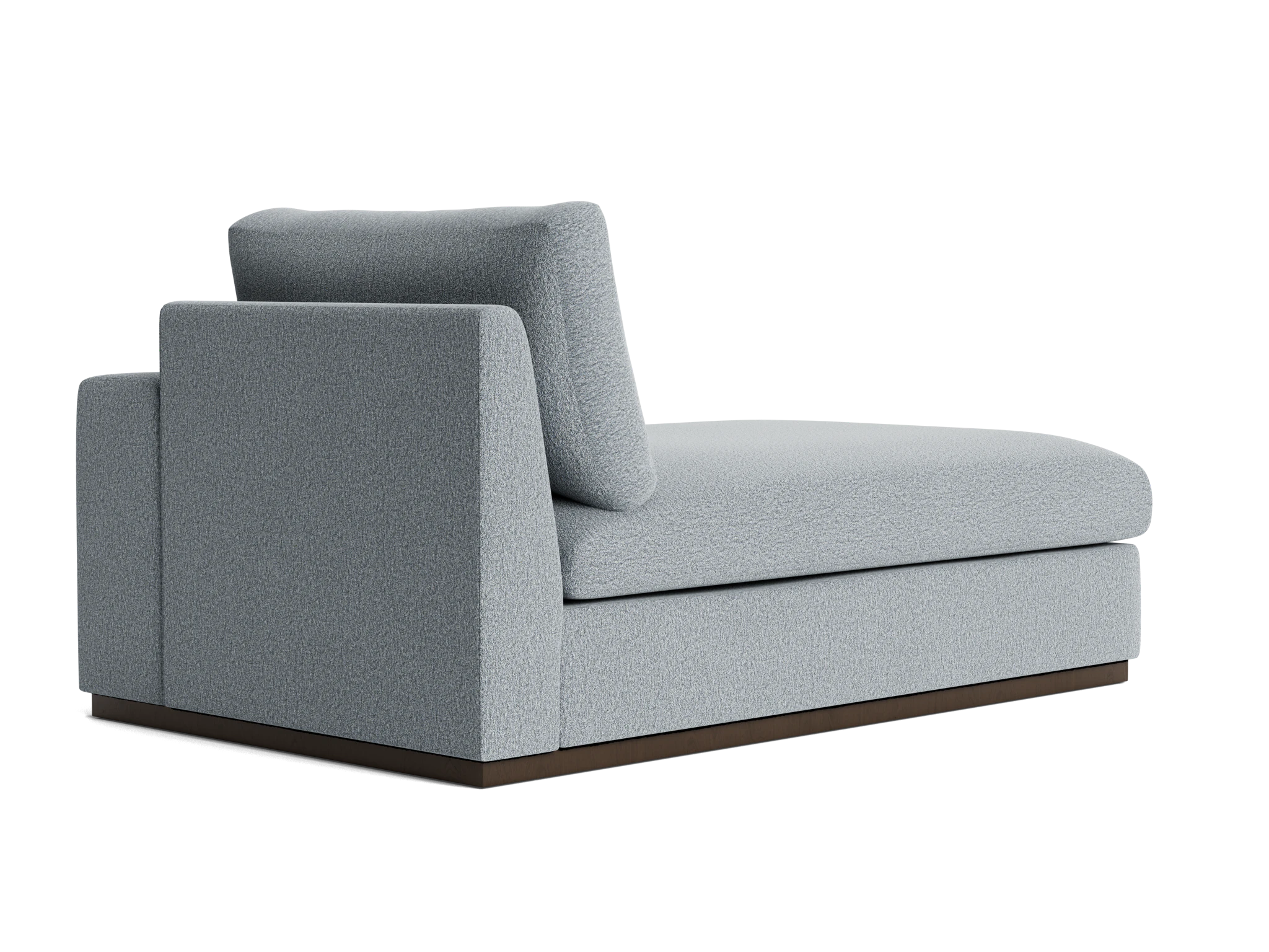 holt petite single arm chaise synergy pewter