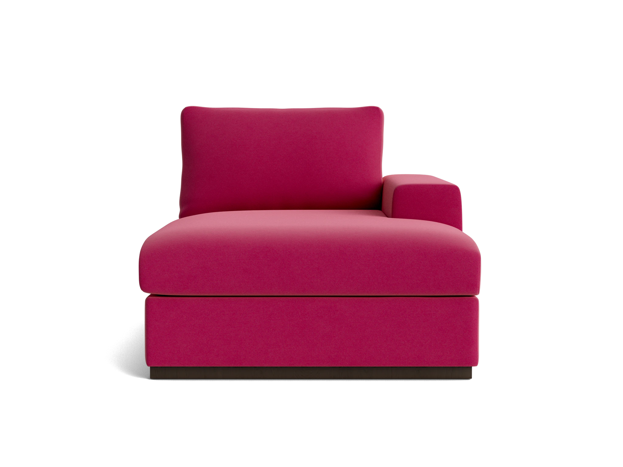 holt petite single arm chaise royale berry