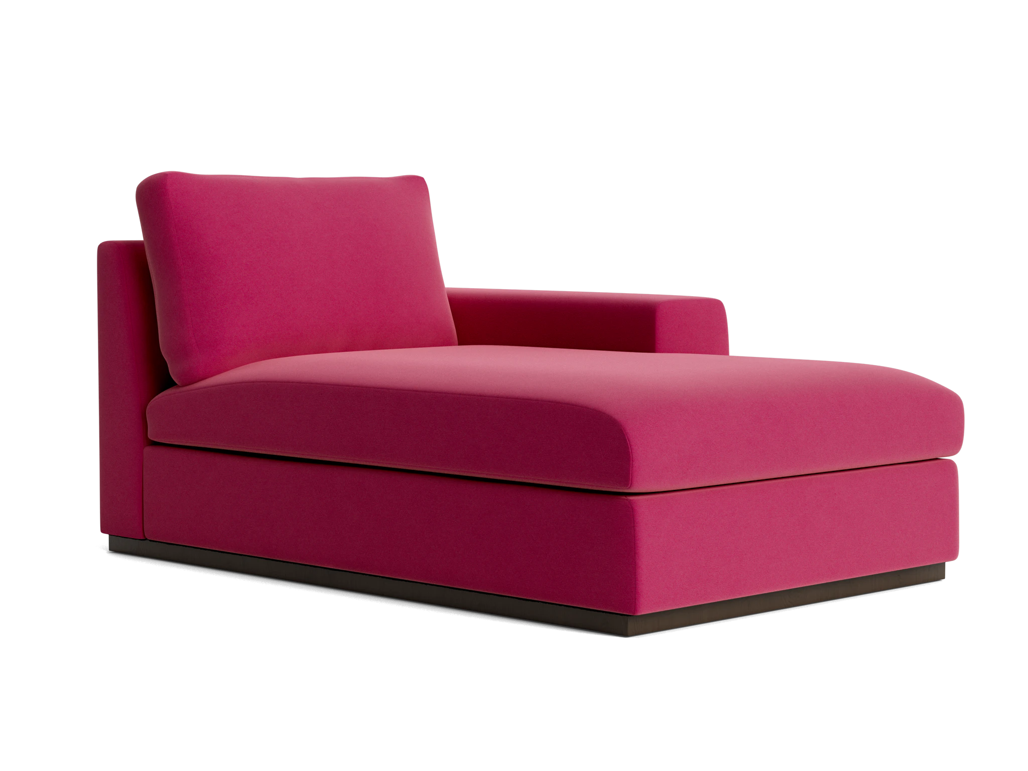 holt petite single arm chaise royale berry