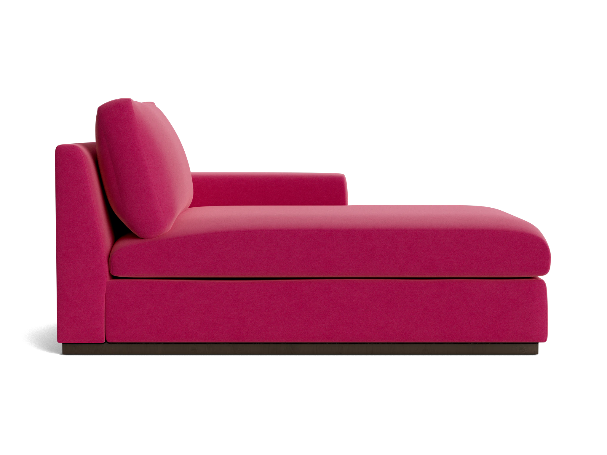 holt petite single arm chaise royale berry