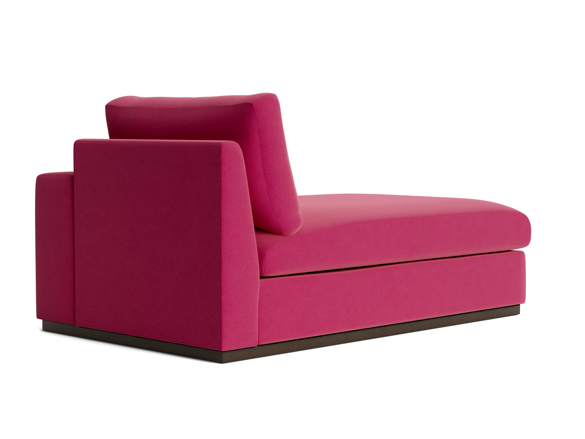 holt petite single arm chaise royale berry
