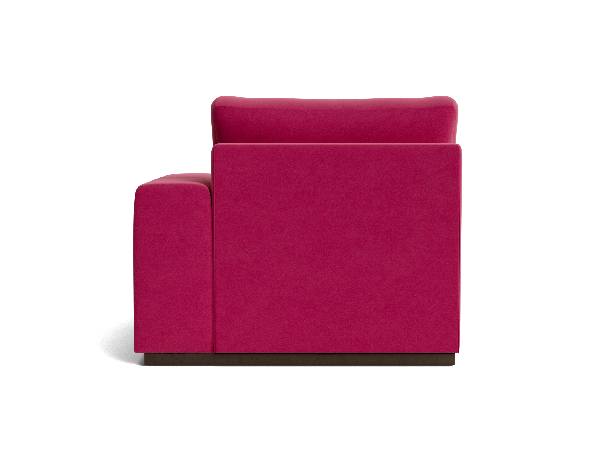 holt petite single arm chaise royale berry