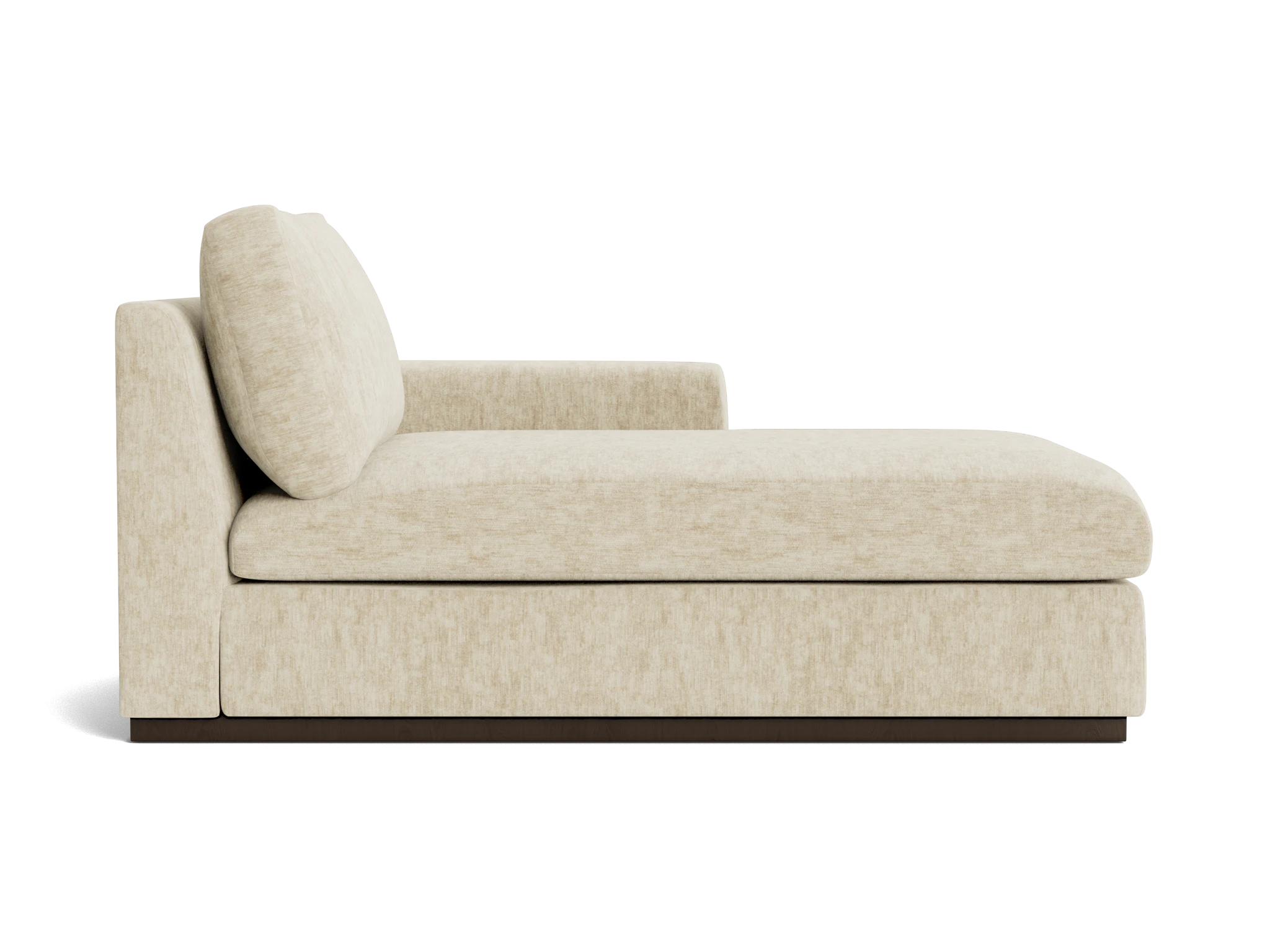 holt petite single arm chaise crave irish cream