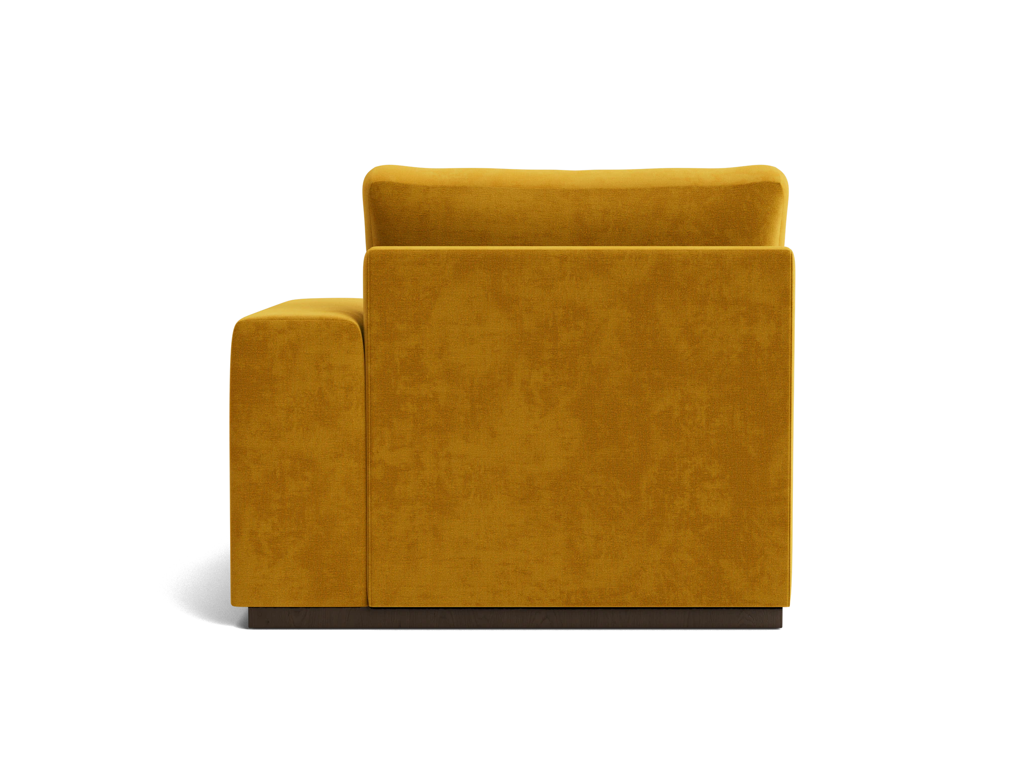 holt petite single arm chaise harper amber gold