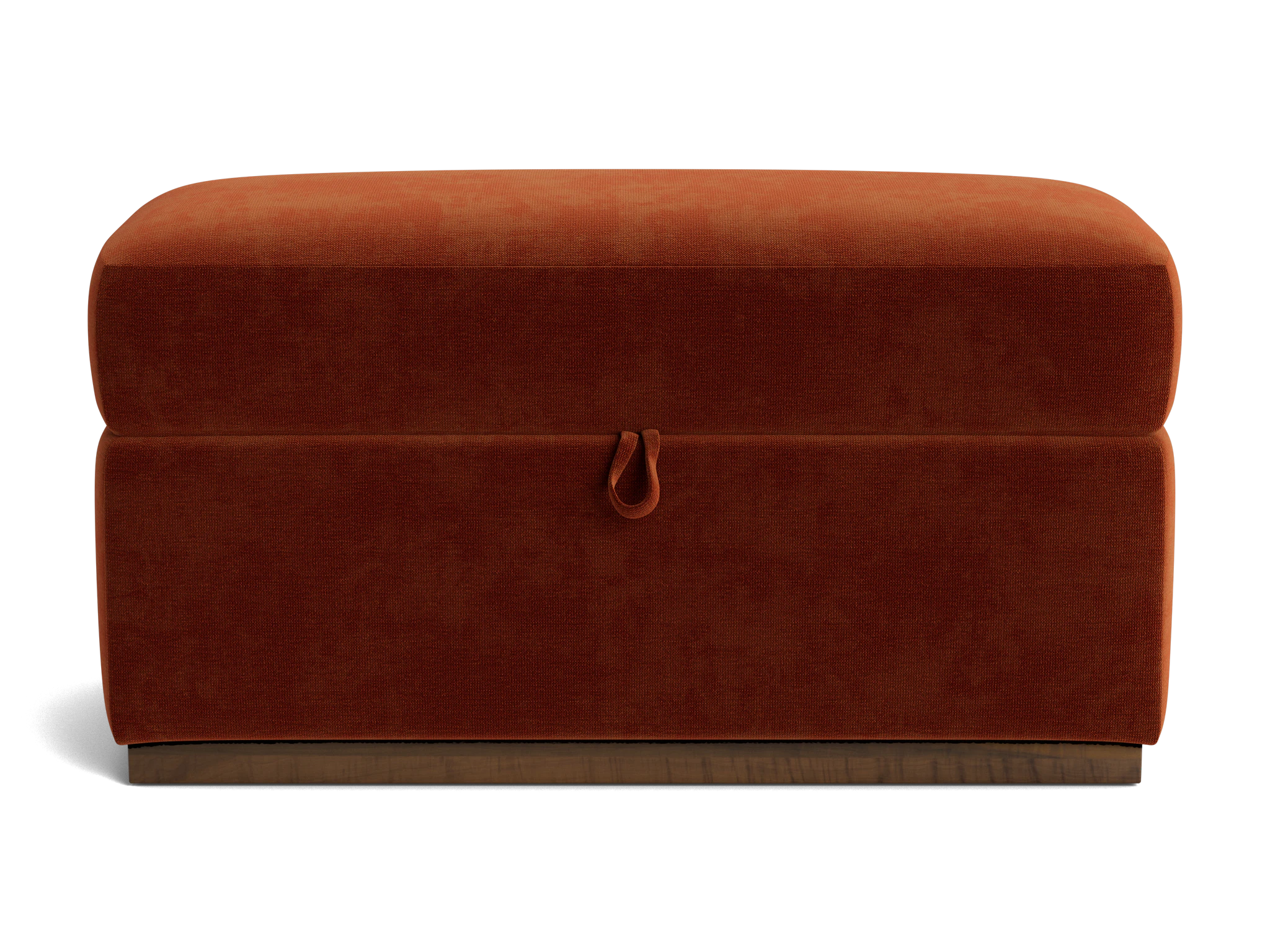 holt petite half storage ottoman harper cinnamon