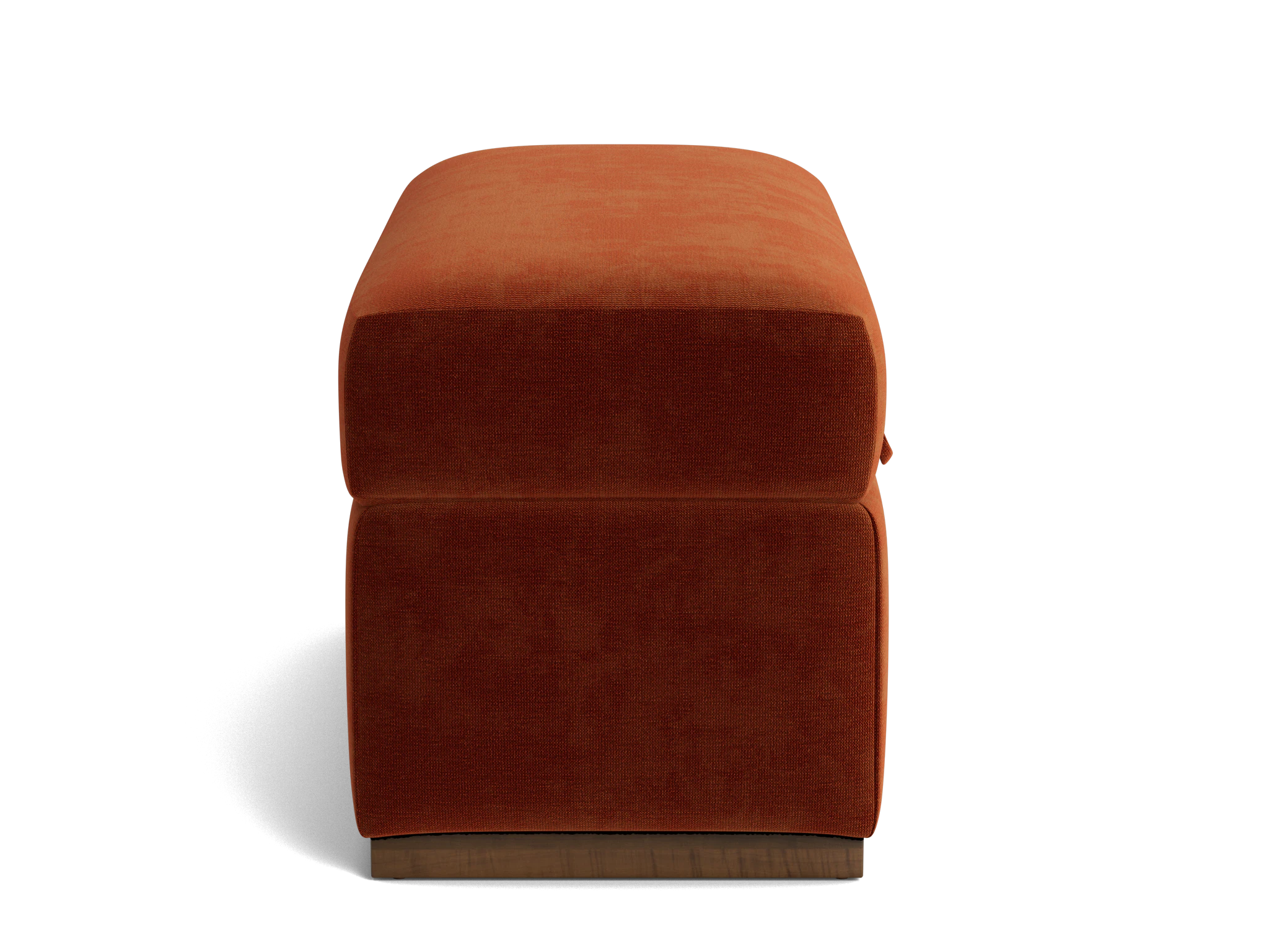 holt petite half storage ottoman harper cinnamon