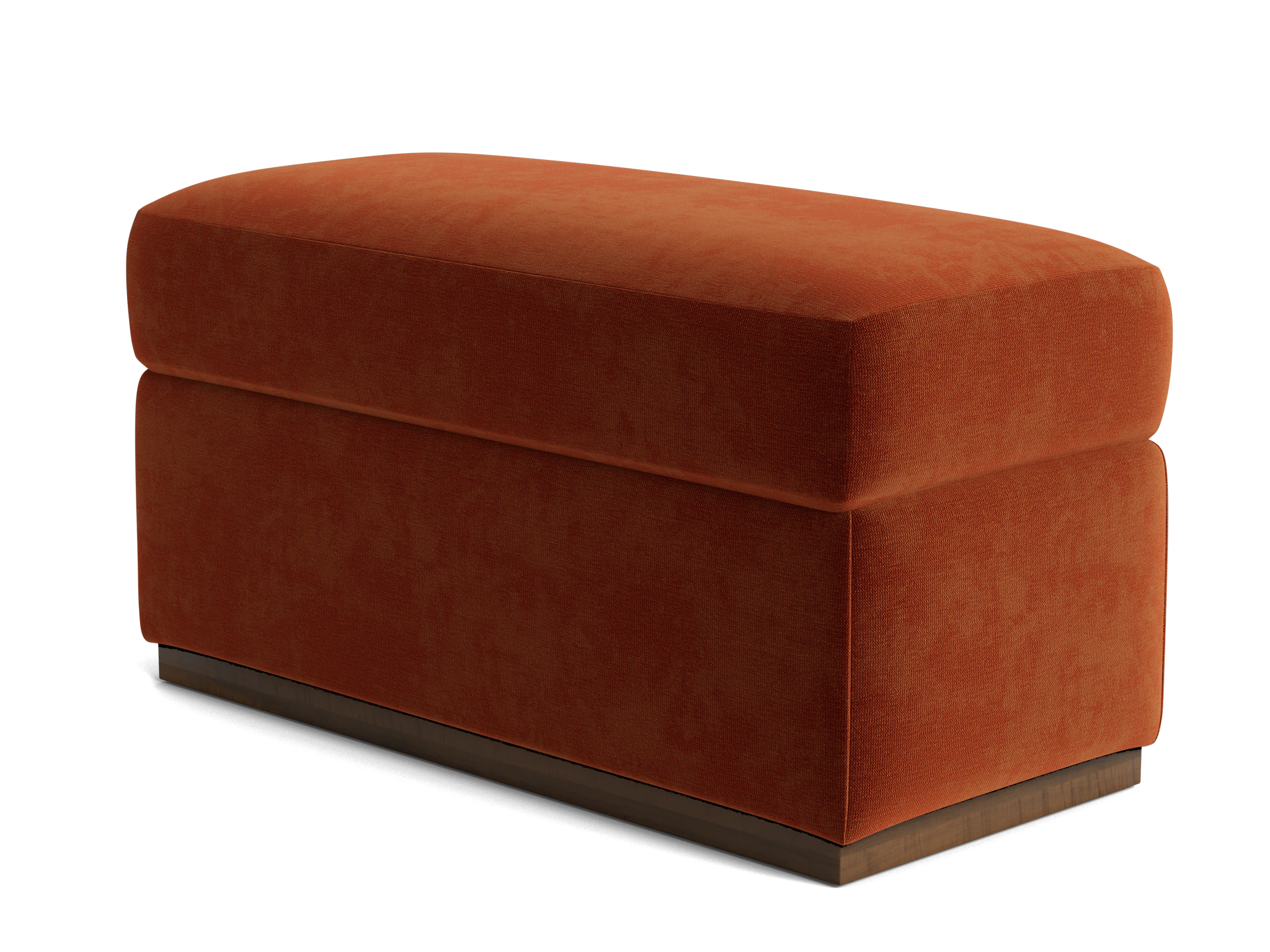 holt petite half storage ottoman harper cinnamon
