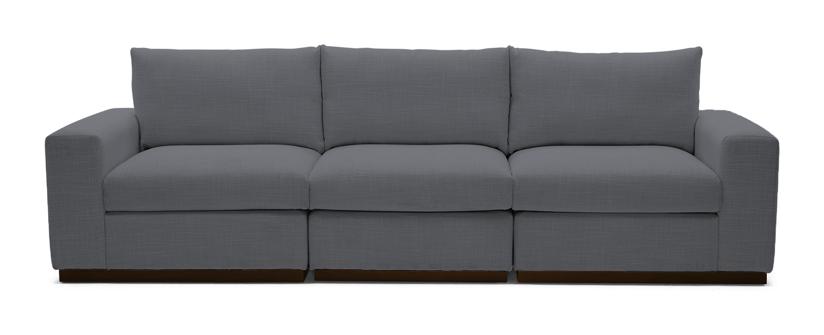 holt petite modular sofa essence ash