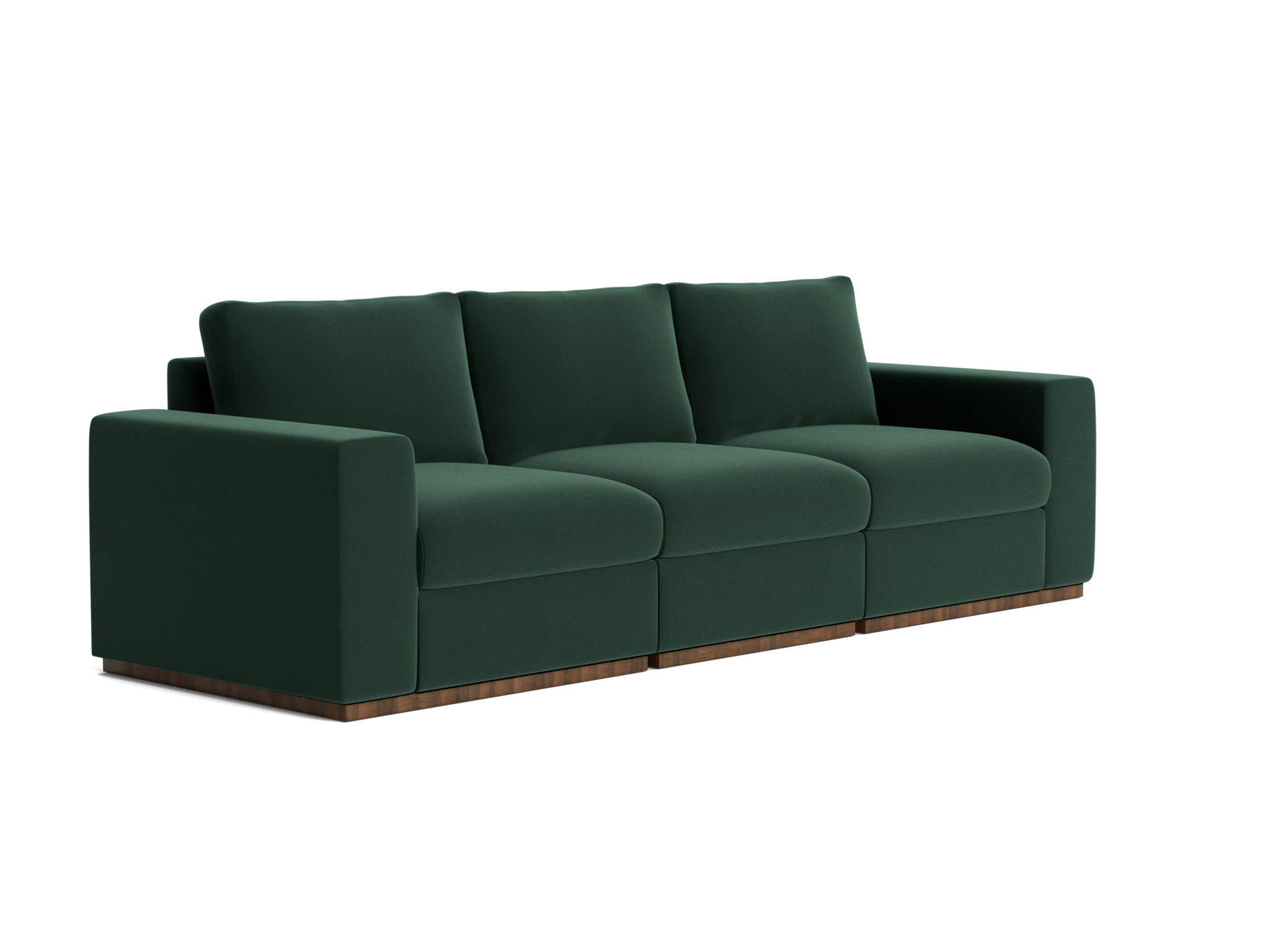 holt petite modular sofa royale evergreen