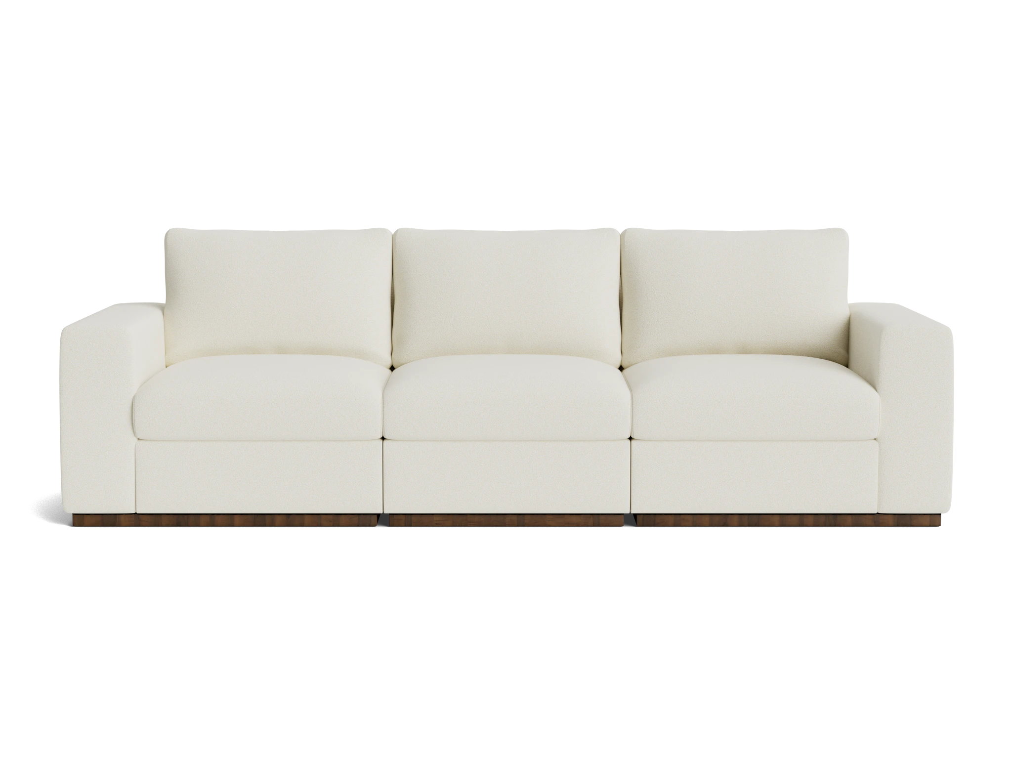 holt petite modular sofa tussah snow