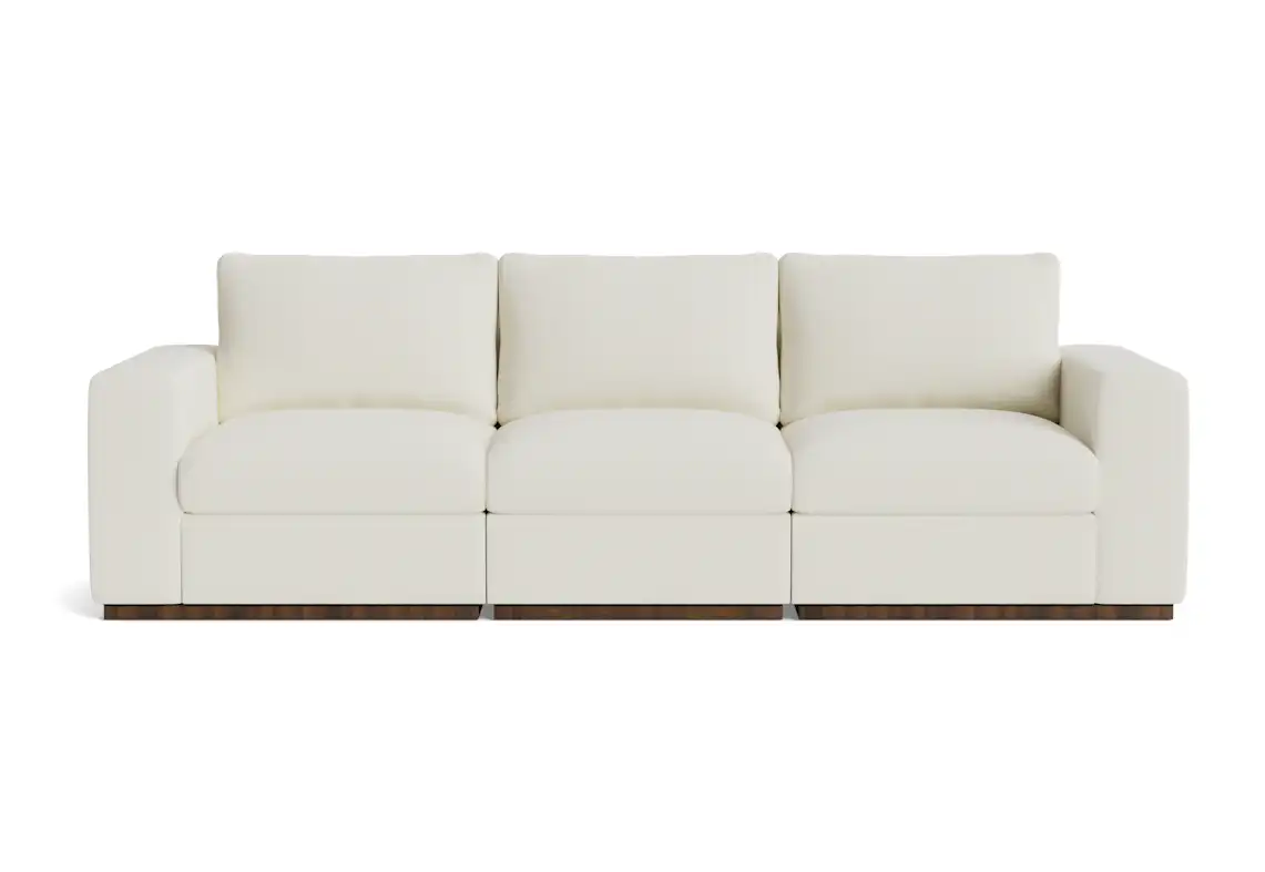 holt petite modular sofa tussah snow