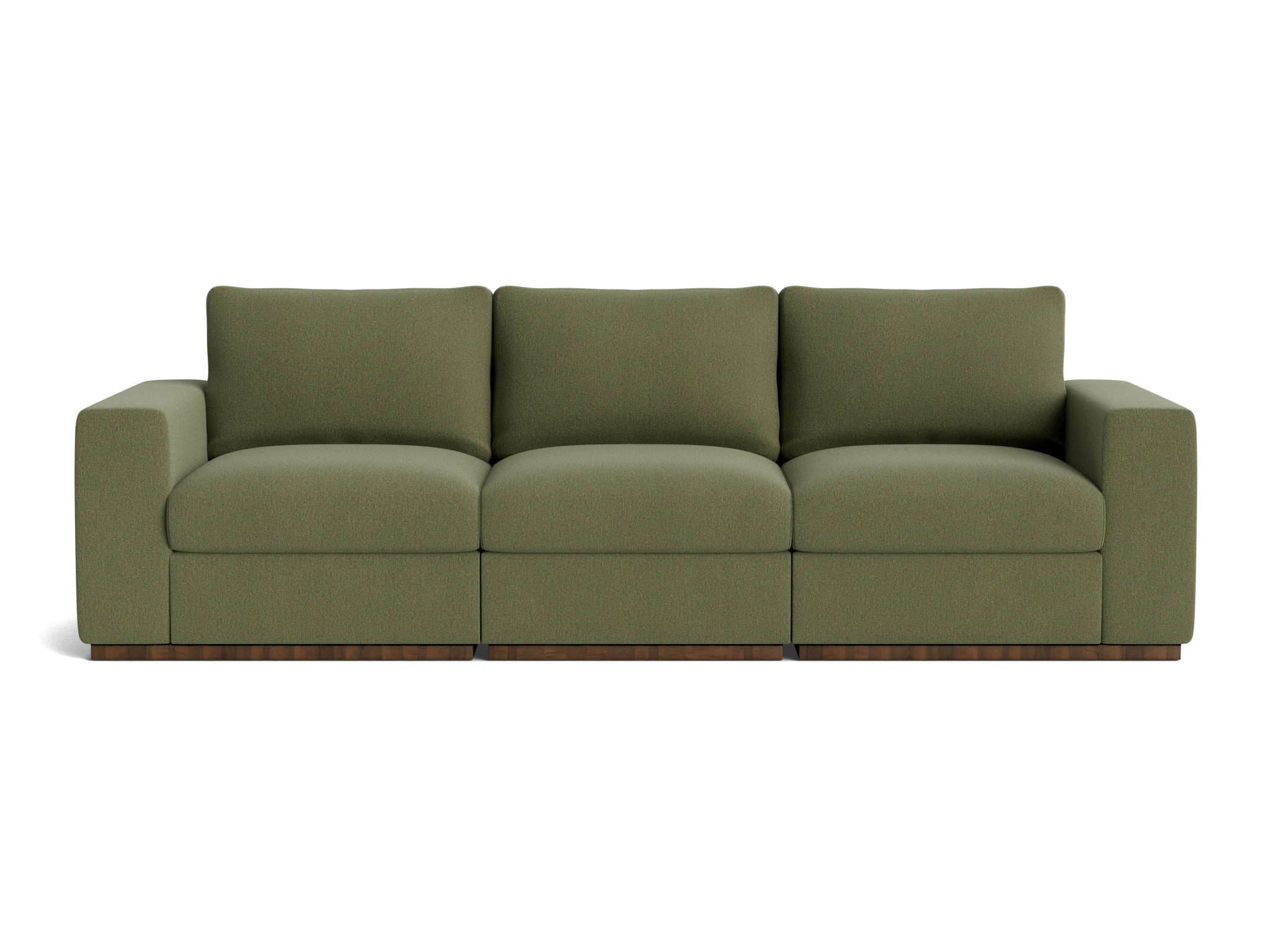 holt petite modular sofa faithful olive