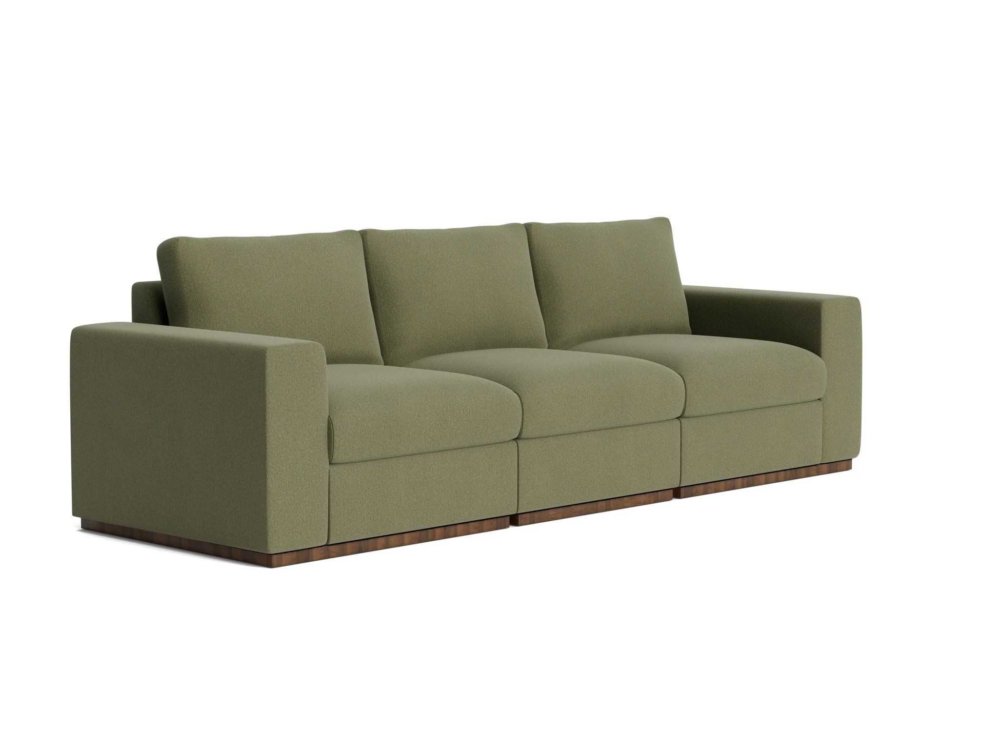 holt petite modular sofa faithful olive
