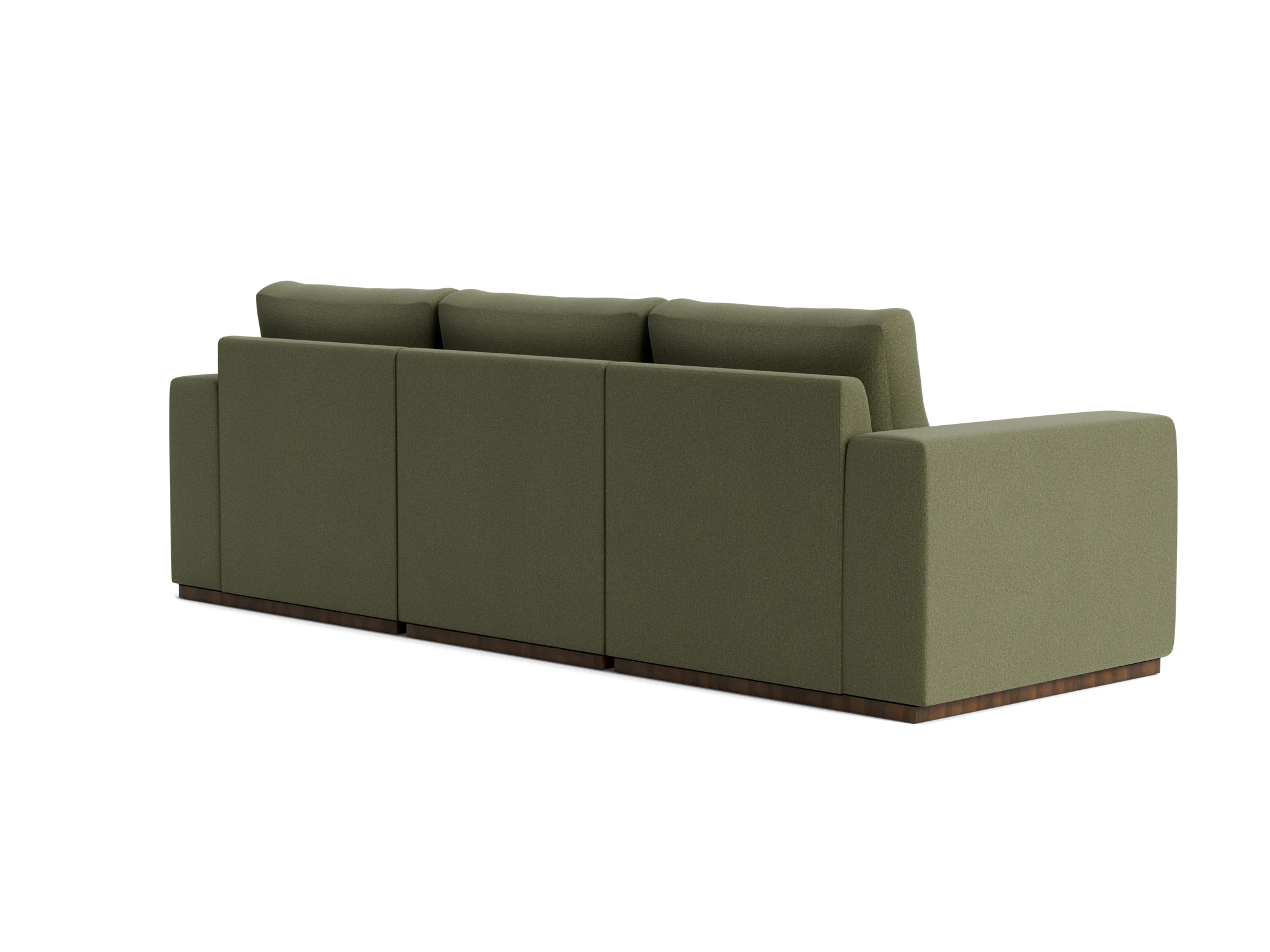 holt petite modular sofa faithful olive