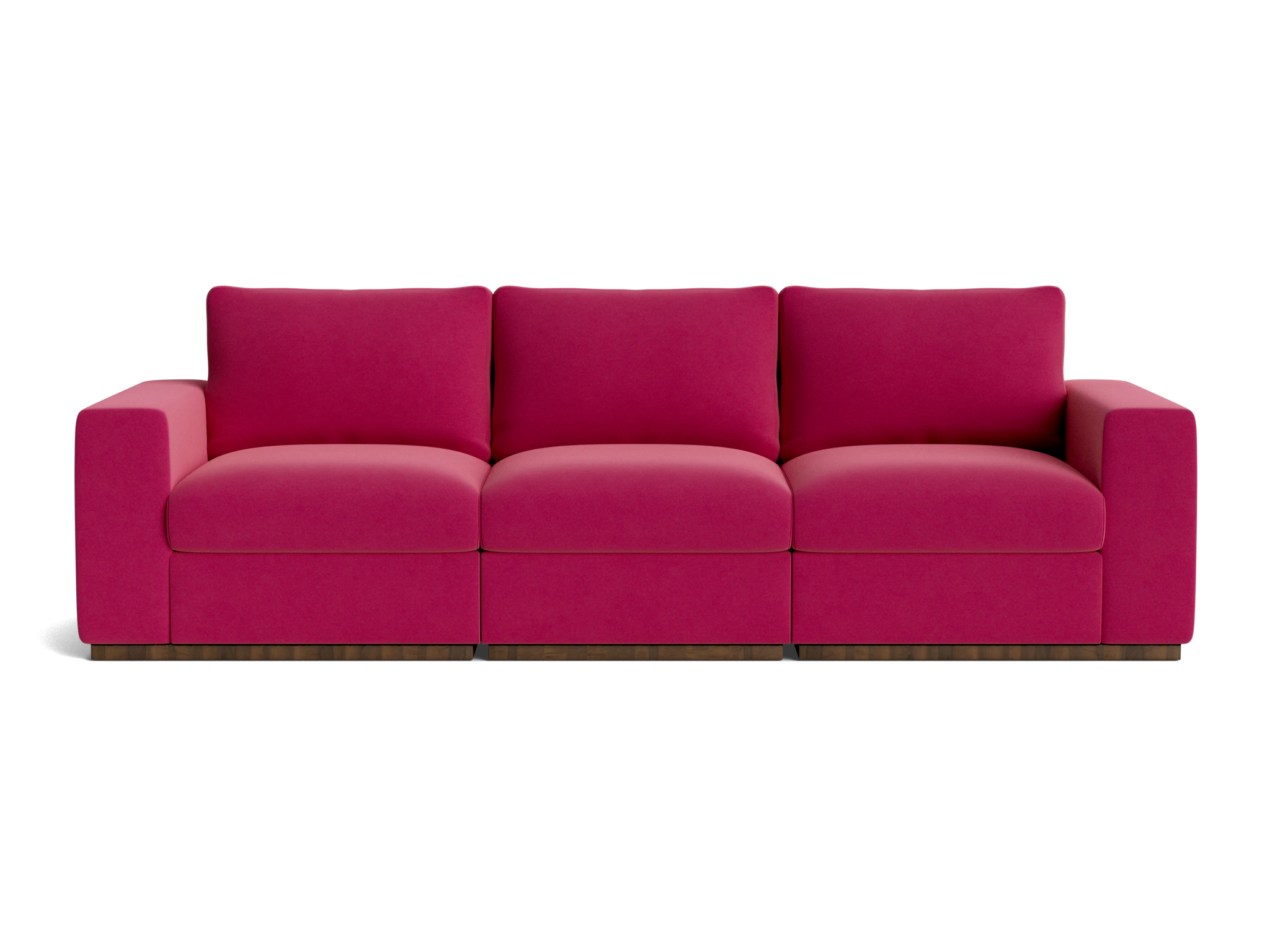holt petite modular sofa royale berry