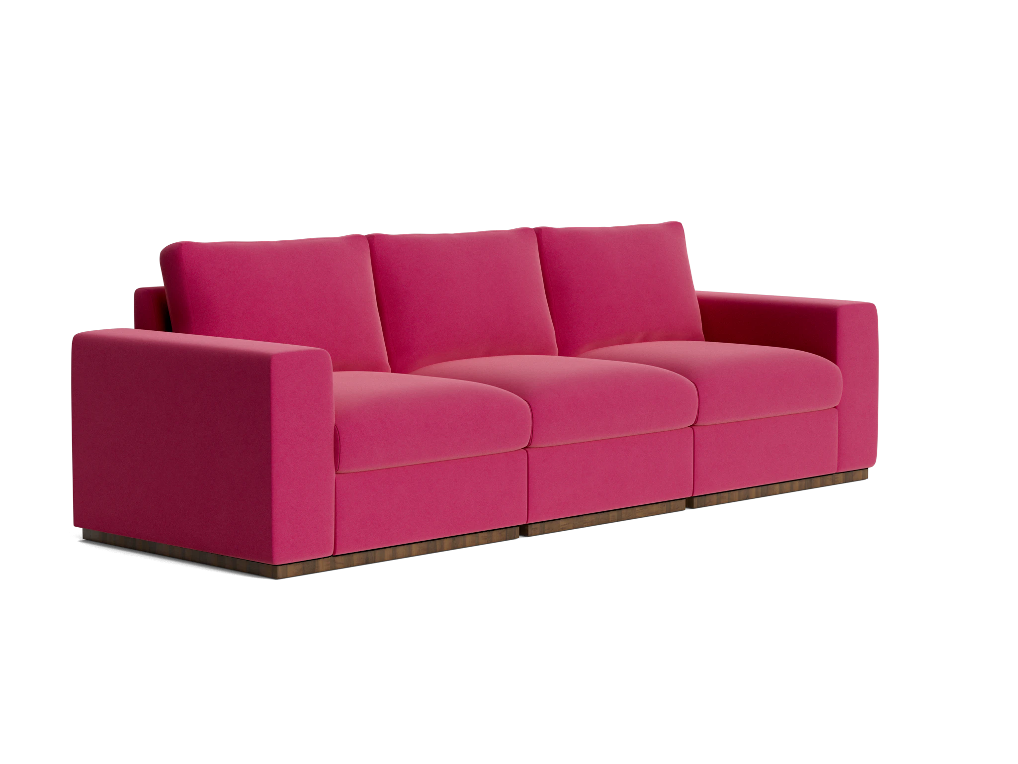 holt petite modular sofa royale berry