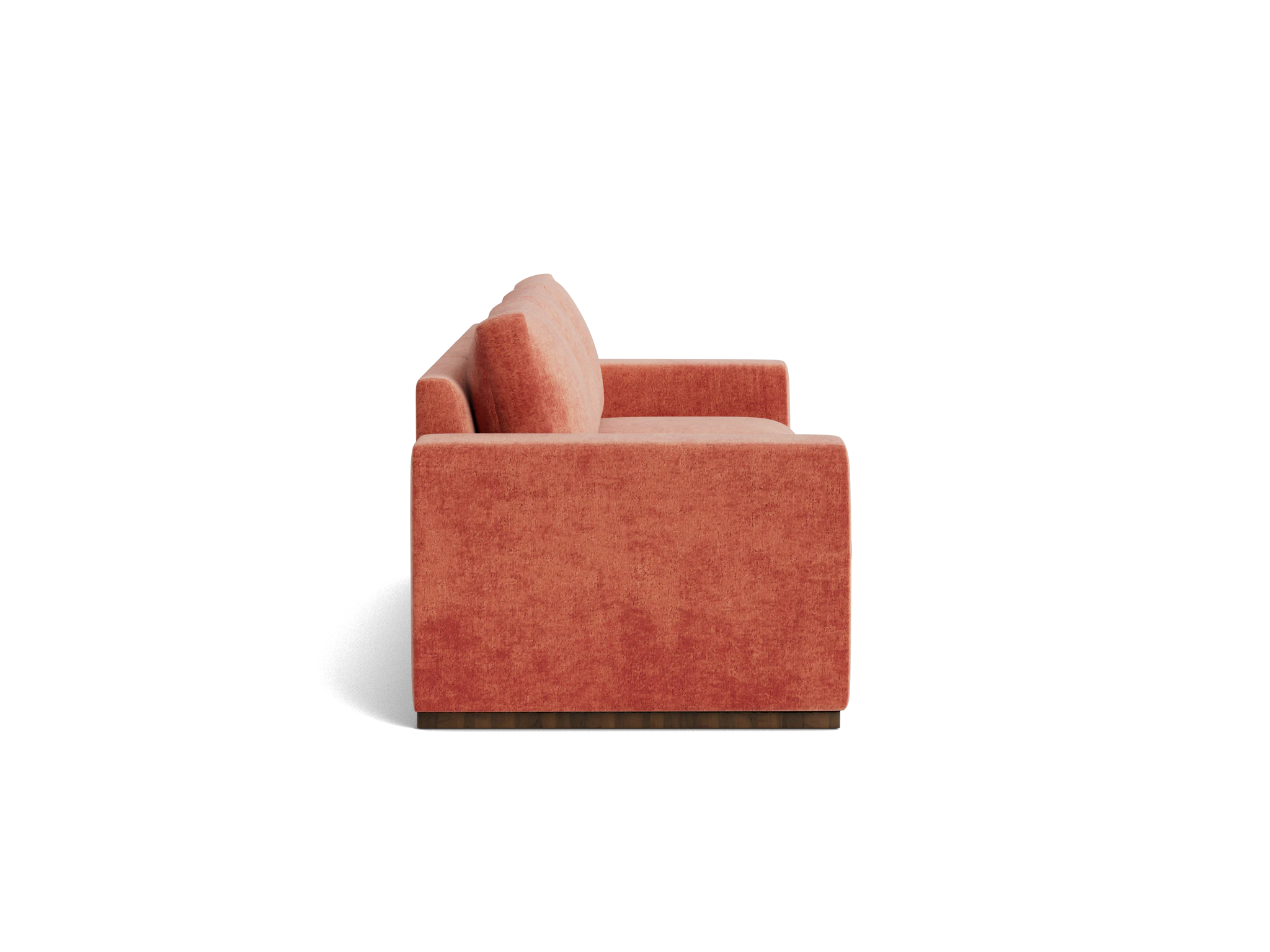 holt petite modular sofa plush terra rose