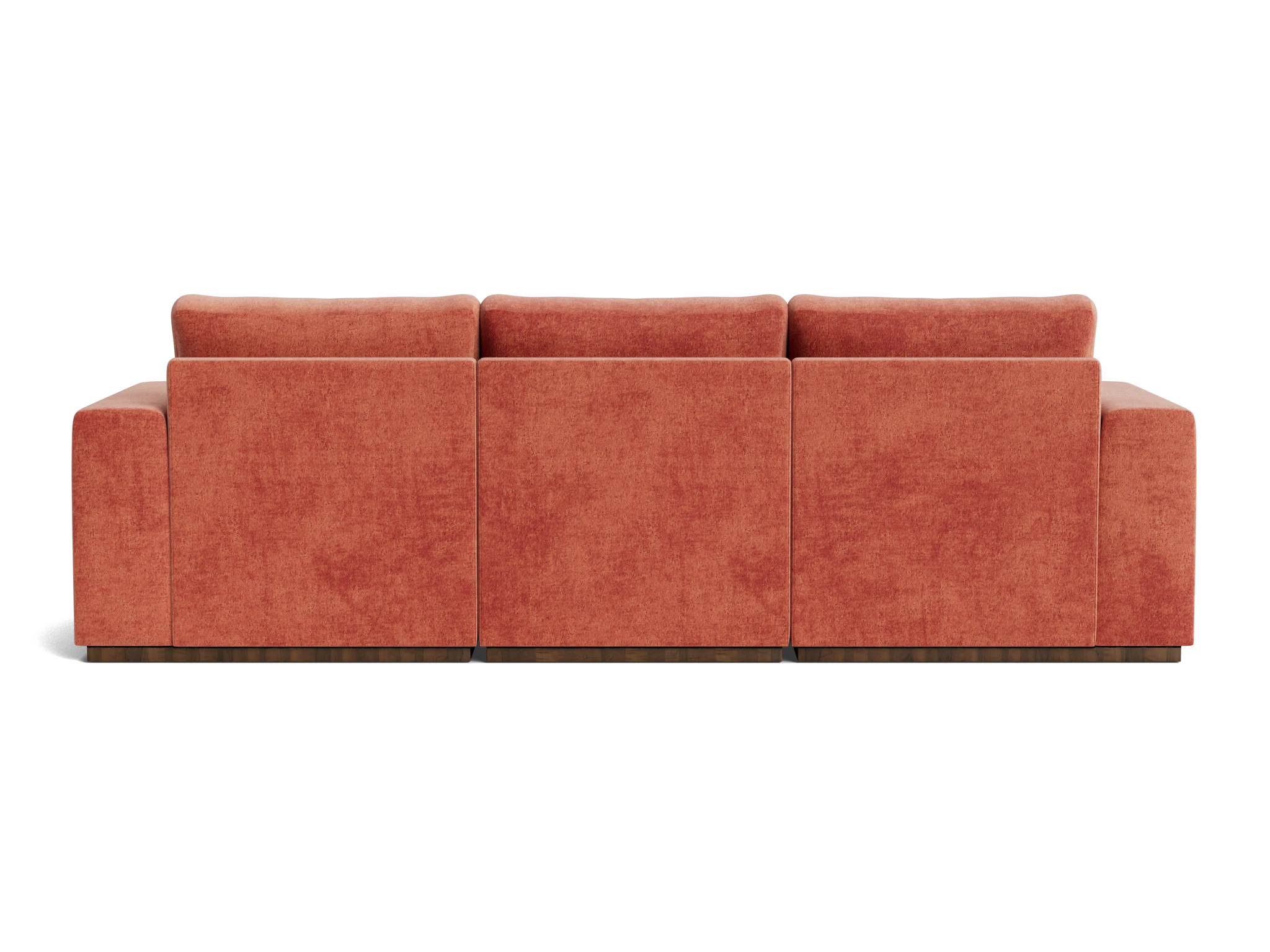holt petite modular sofa plush terra rose