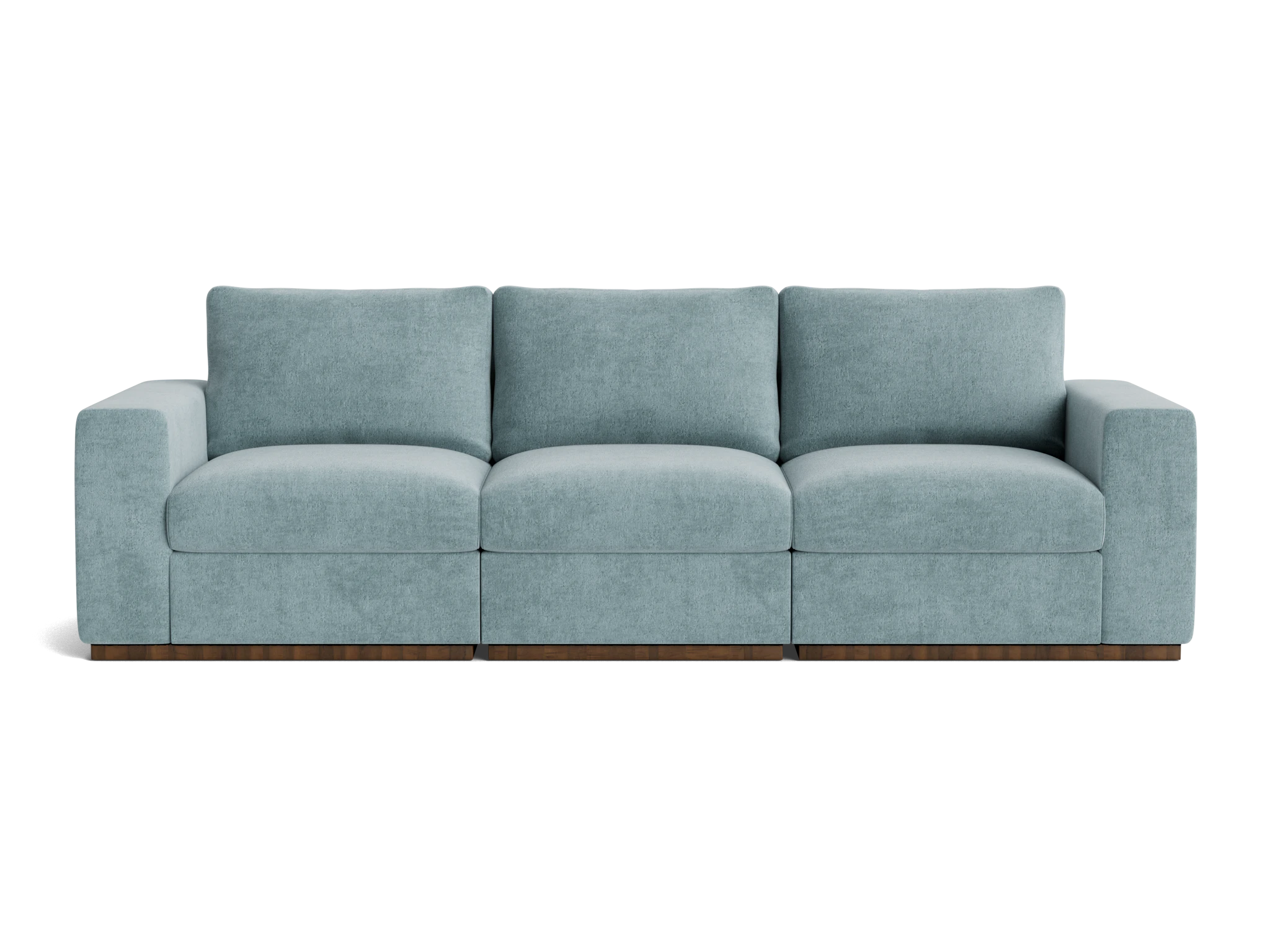 holt petite modular sofa plush mist