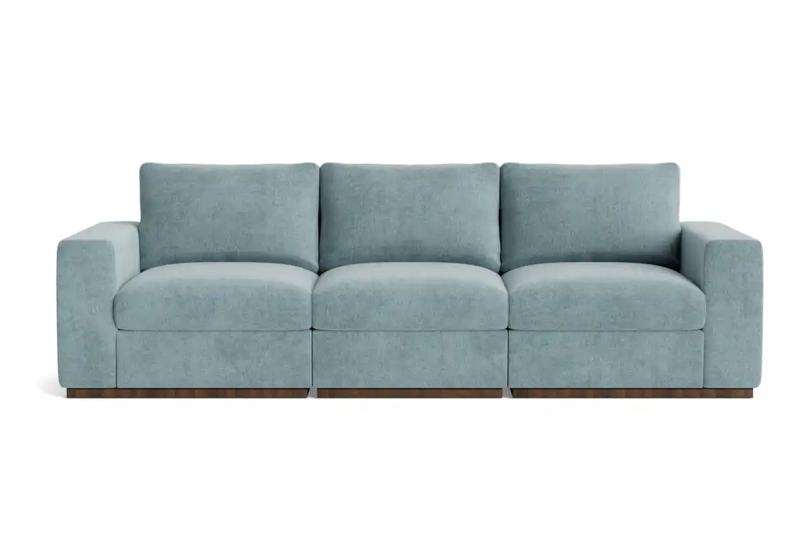 holt petite modular sofa plush mist