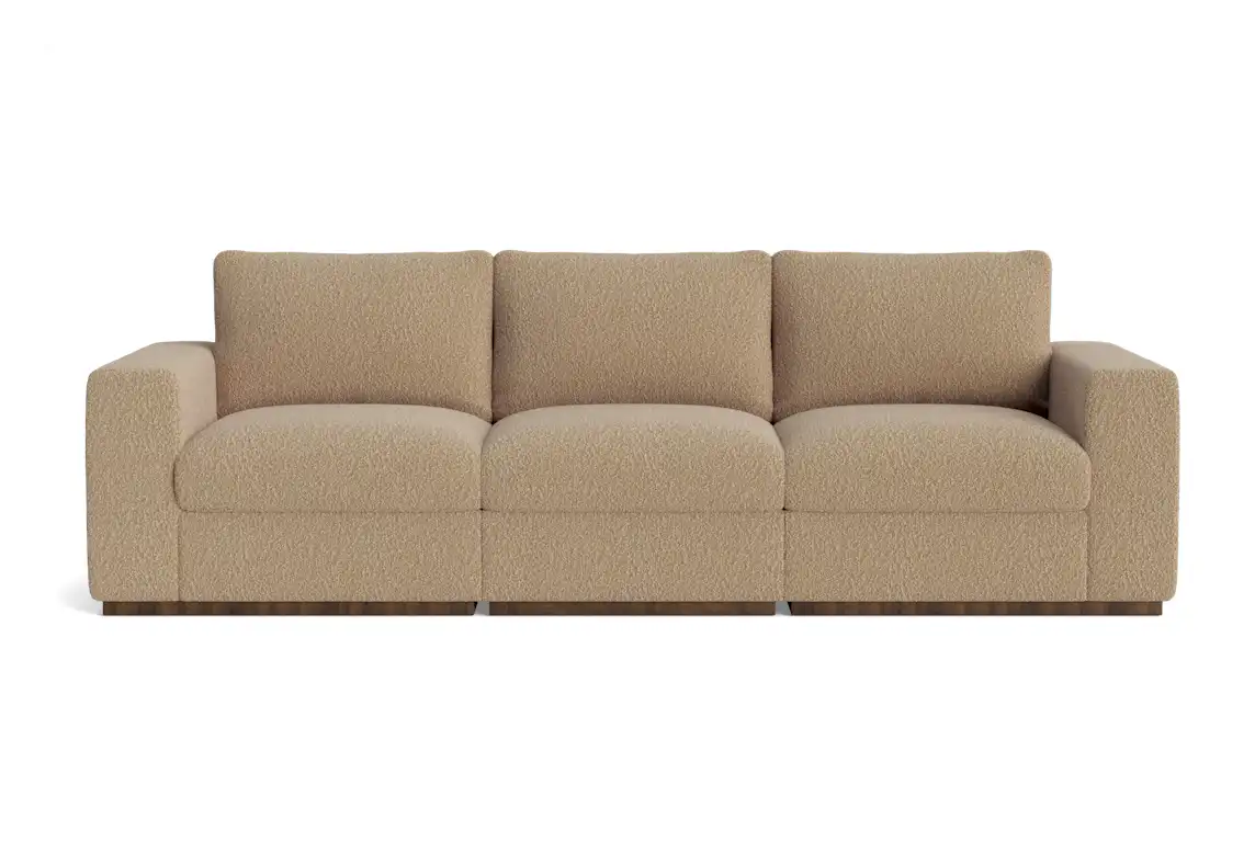 holt petite modular sofa bubbly cream soda