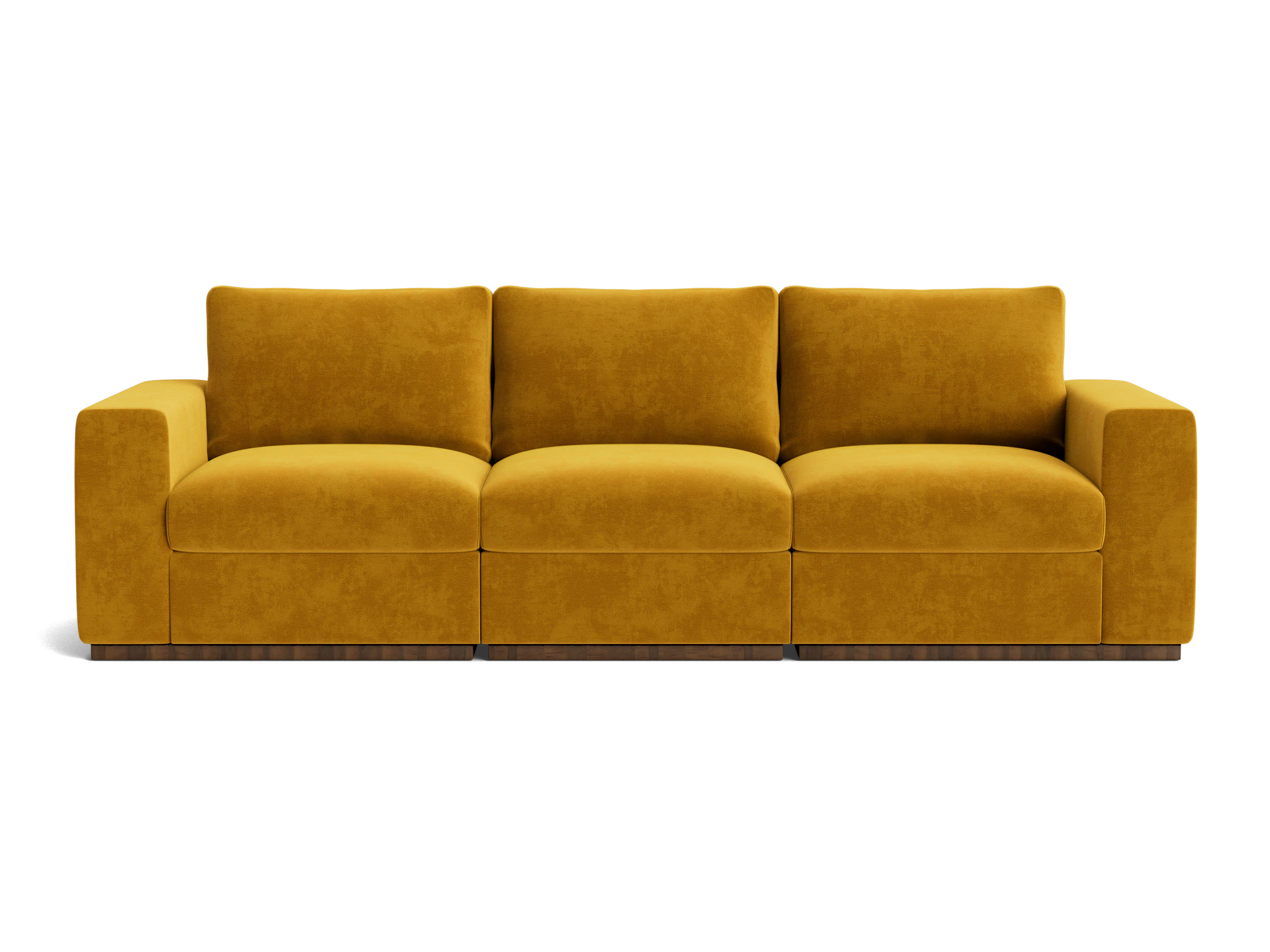 holt petite modular sofa harper amber gold