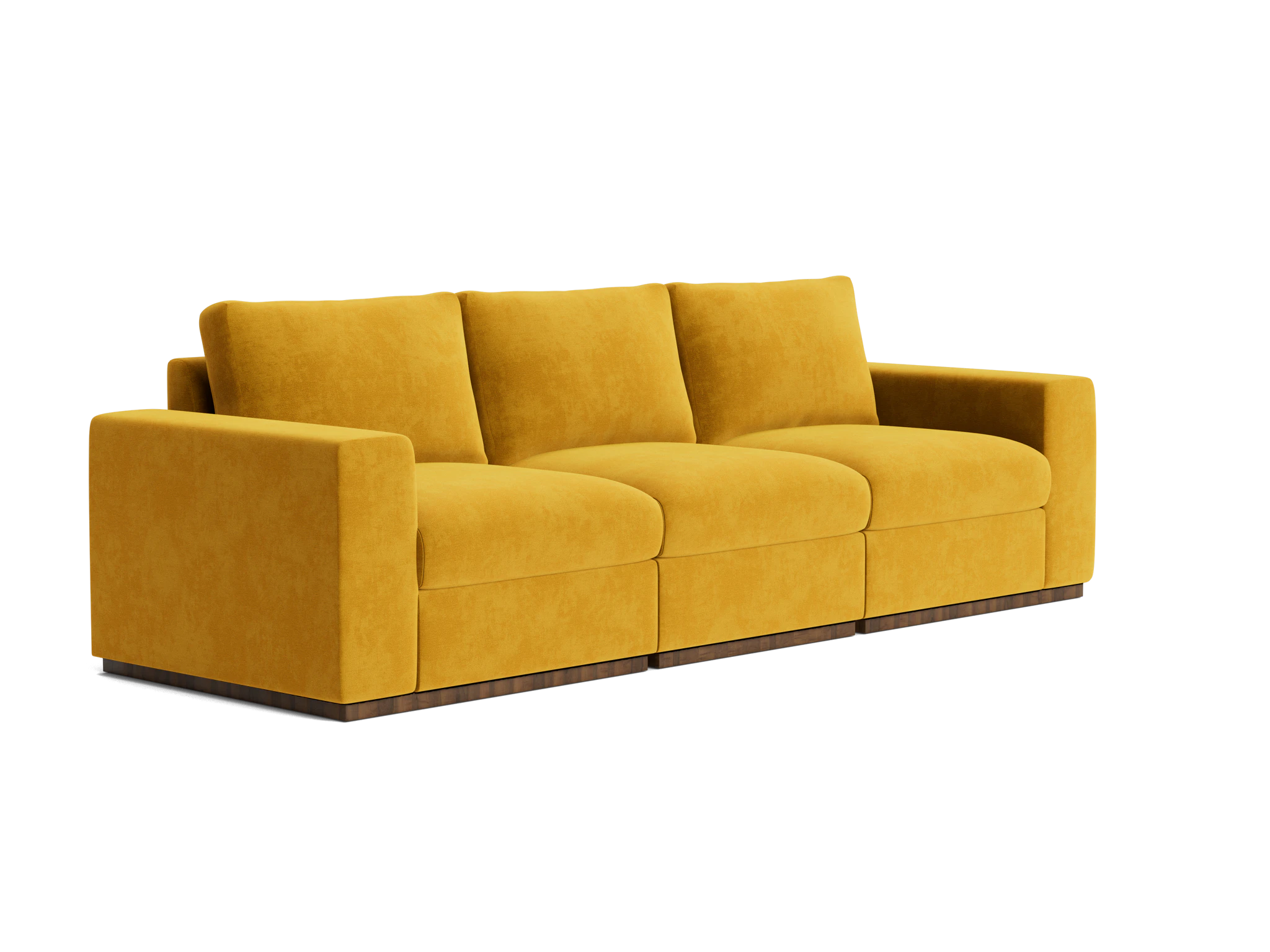 holt petite modular sofa harper amber gold
