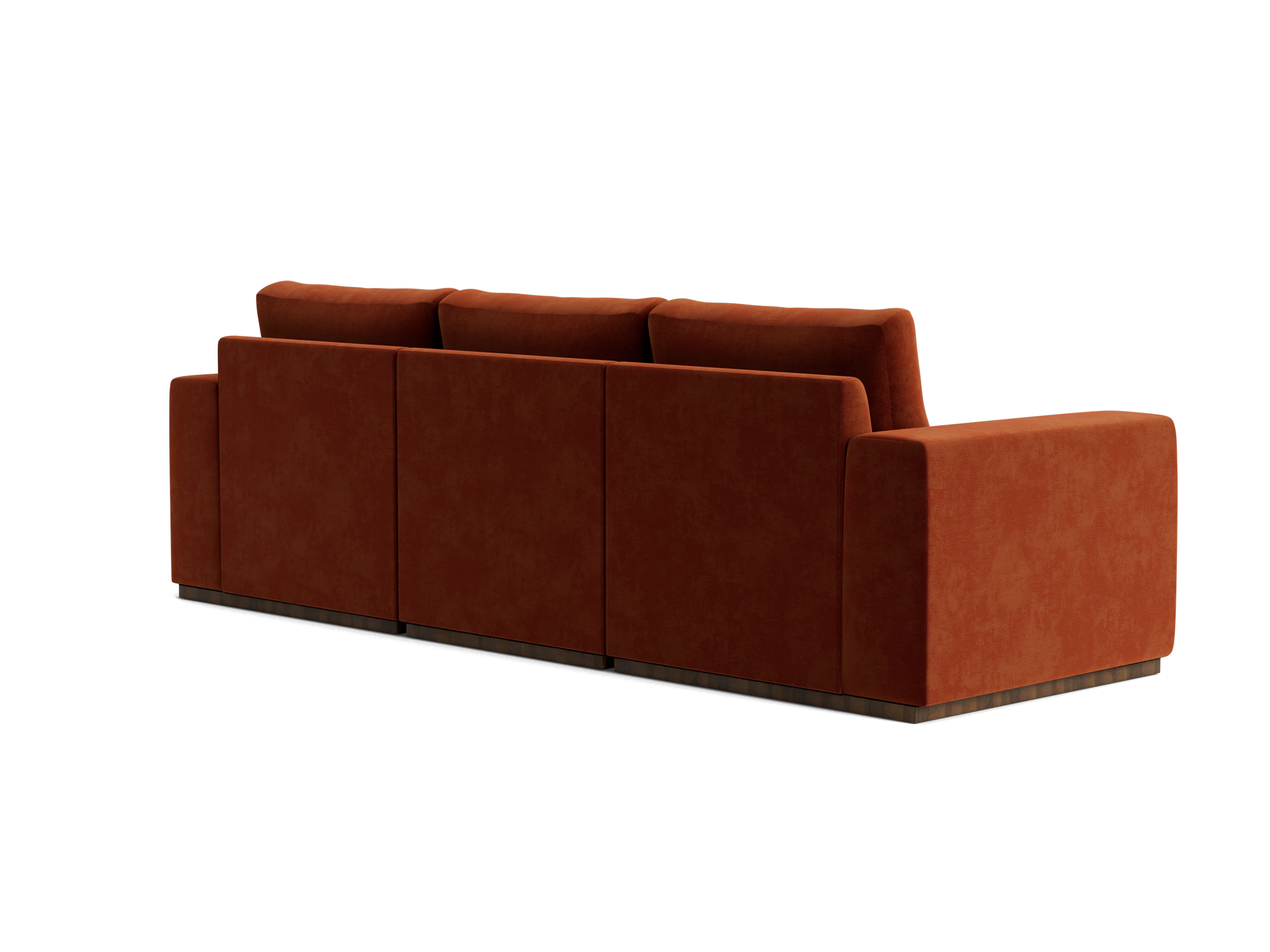 holt petite modular sofa harper cinnamon