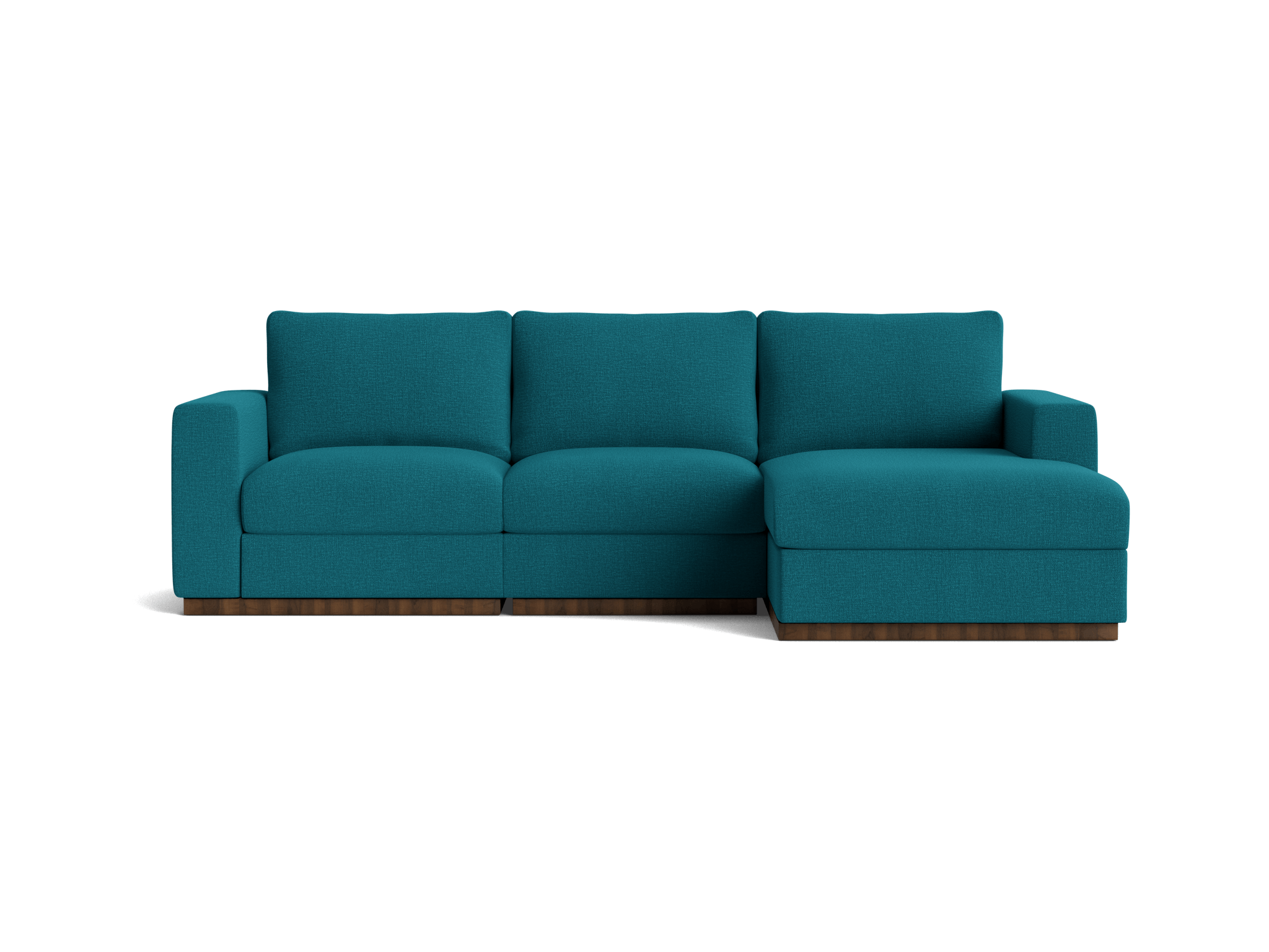 holt petite modular sectional key largo zenith teal