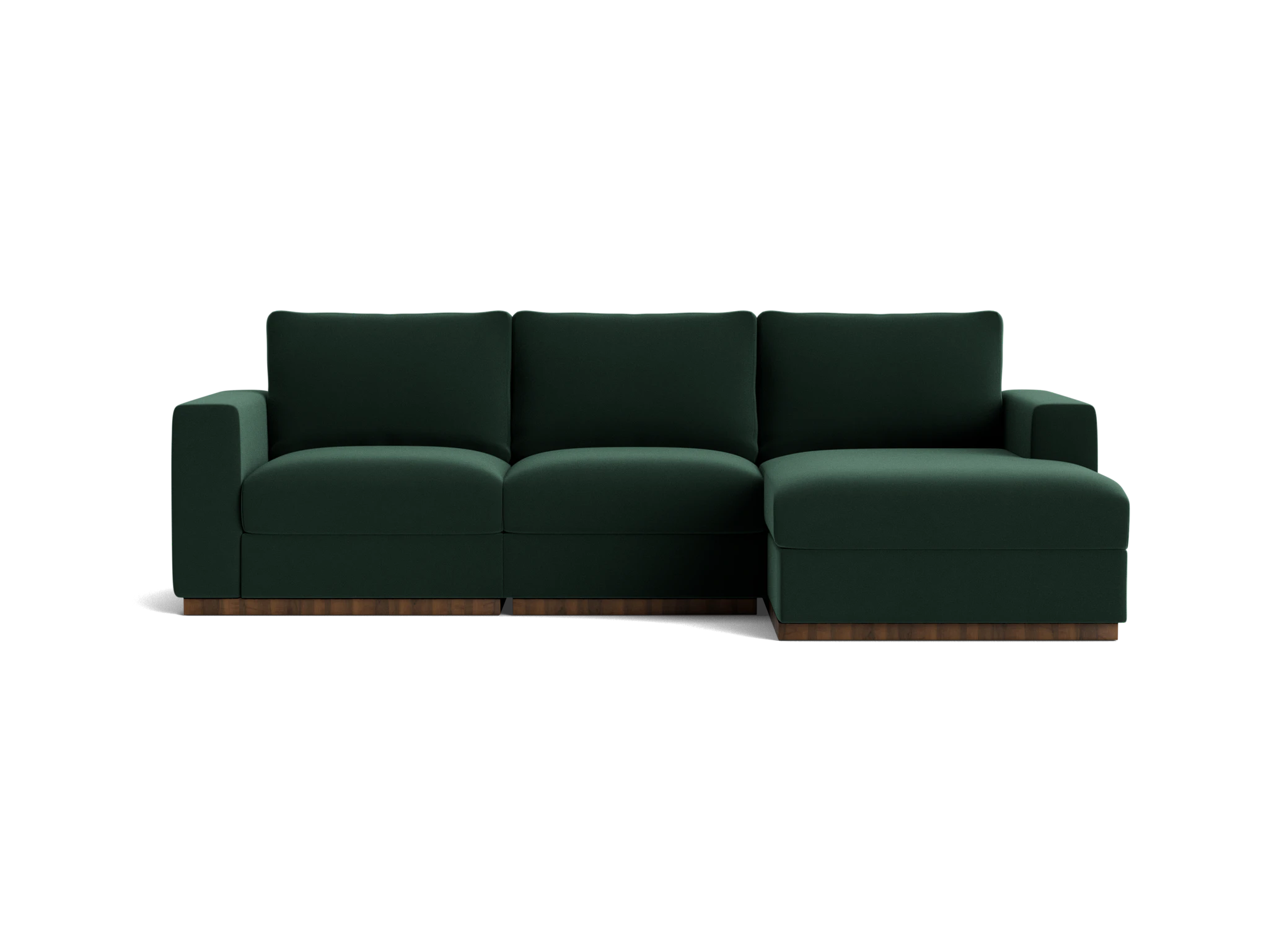 holt petite modular sectional royale evergreen
