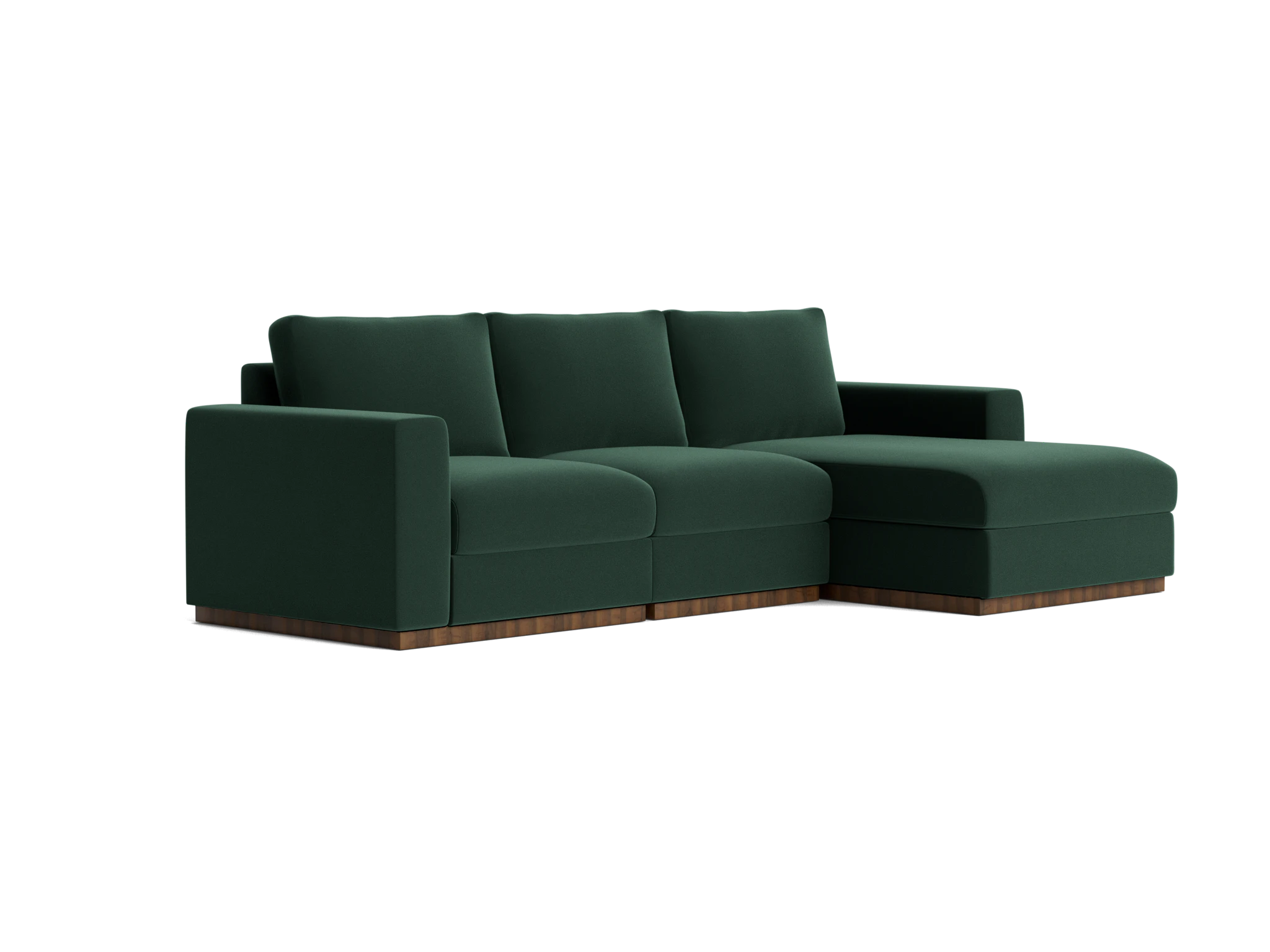 holt petite modular sectional royale evergreen