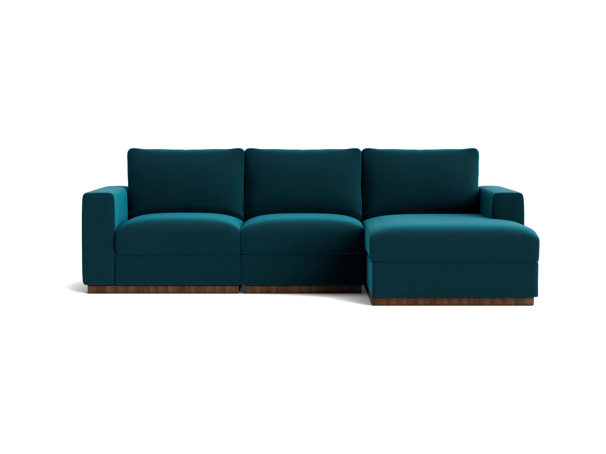 holt petite modular sectional royale peacock