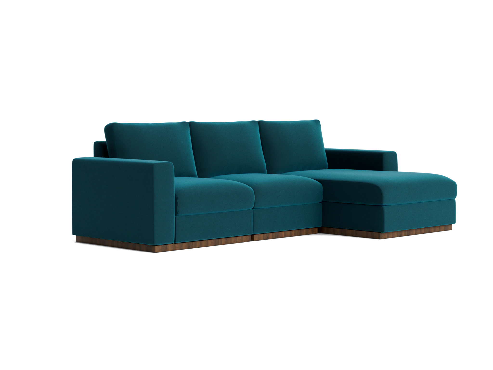 holt petite modular sectional royale peacock