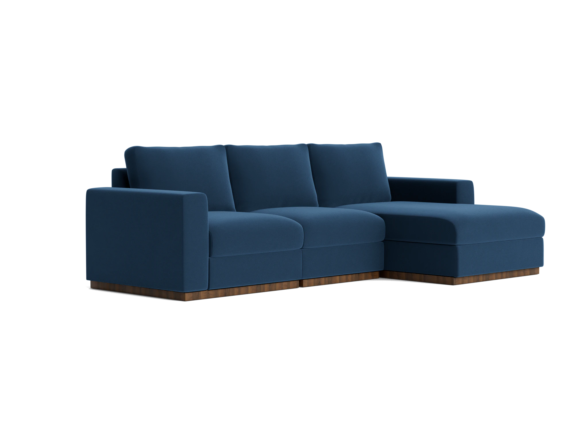 holt petite modular sectional royale cobalt