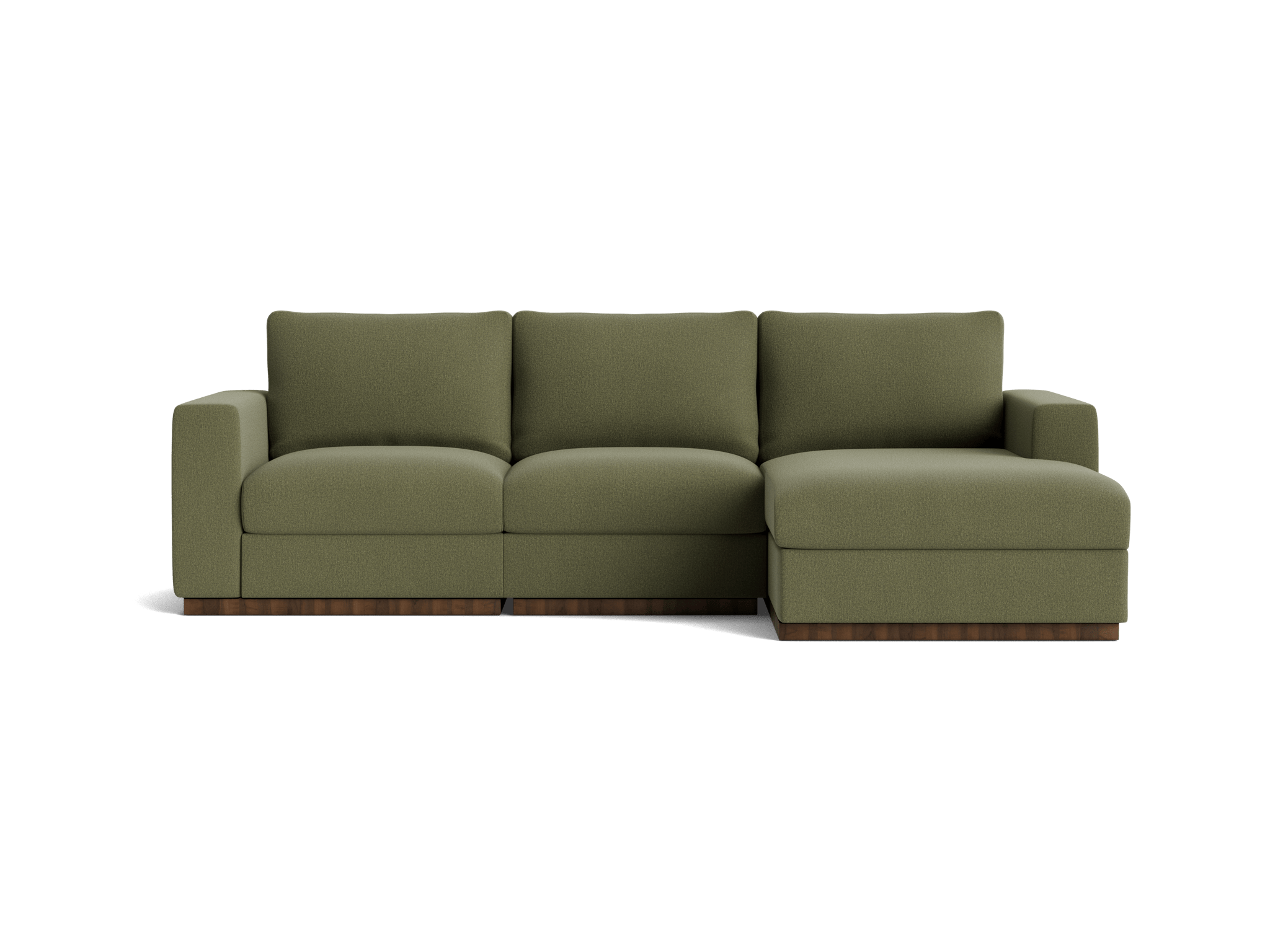 holt petite modular sectional faithful olive