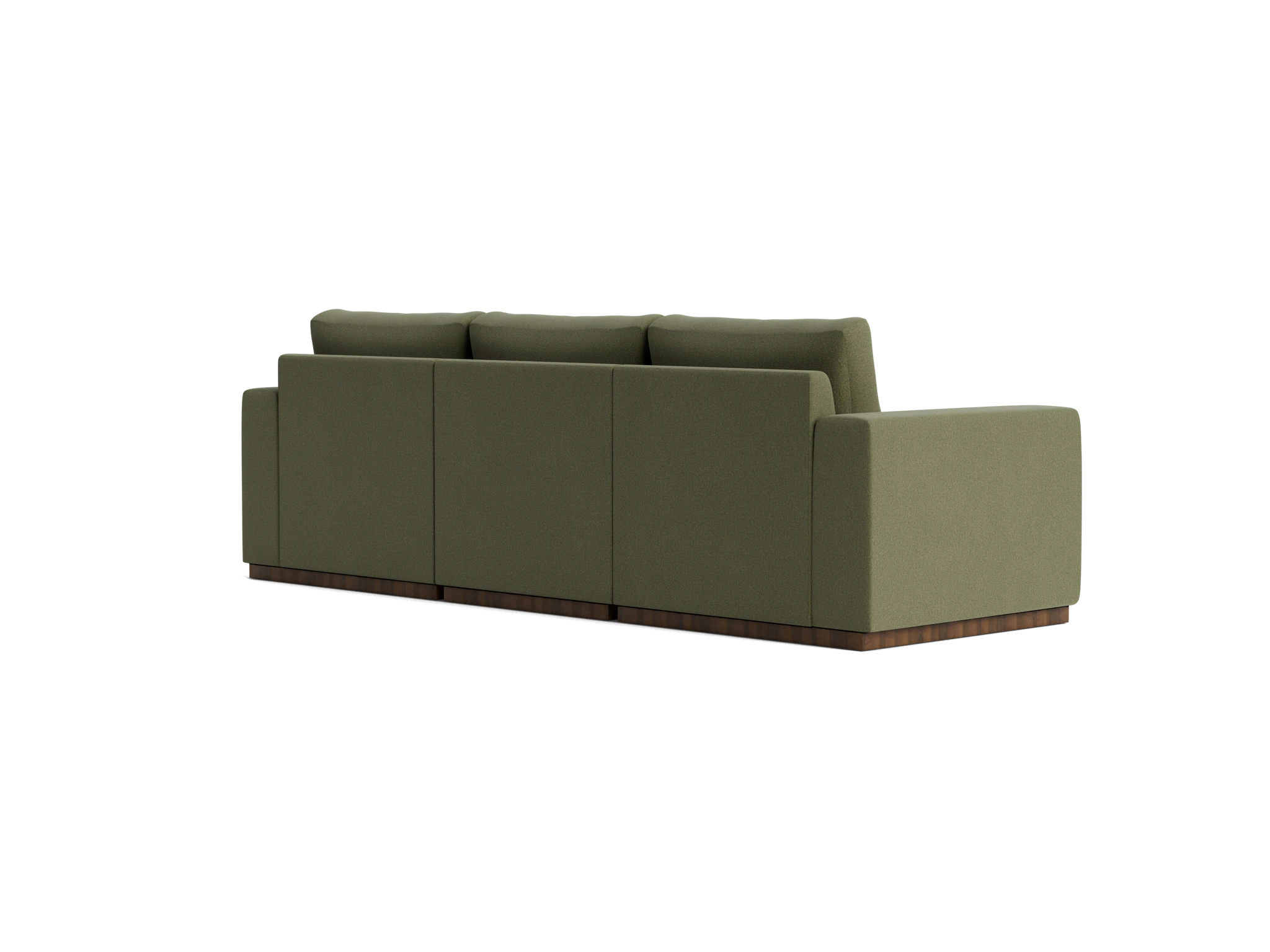 holt petite modular sectional faithful olive