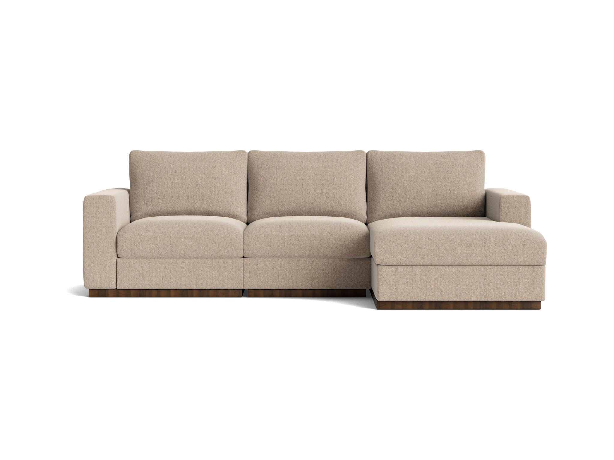 holt petite modular sectional villa sand