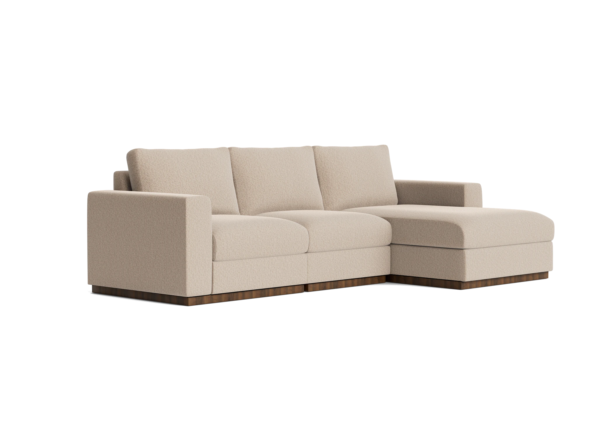 holt petite modular sectional villa sand