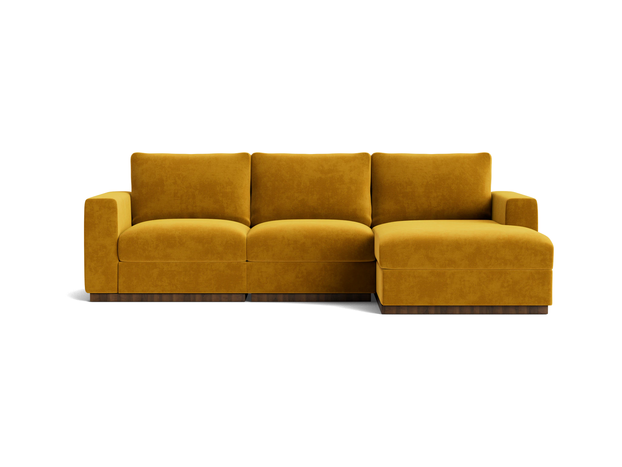 holt petite modular sectional harper amber gold