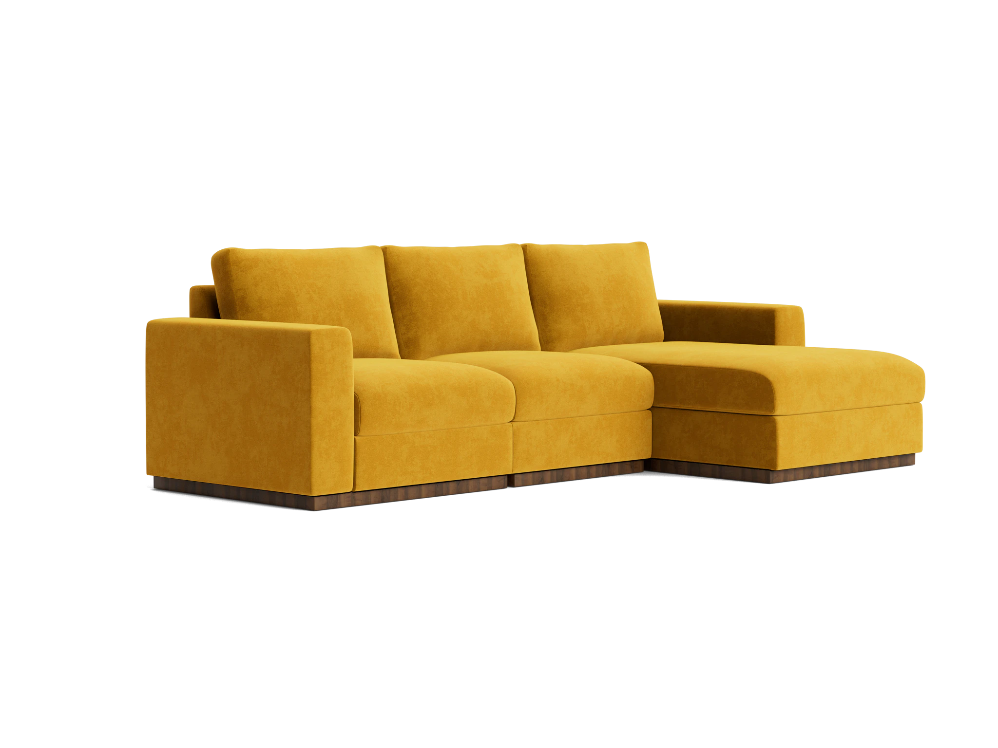 holt petite modular sectional harper amber gold